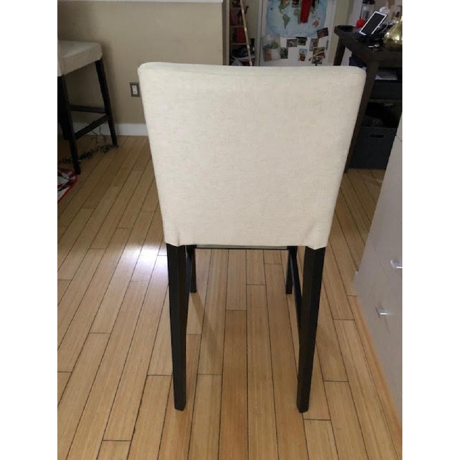 Ikea Brown/Black Bar Stool w/ Backrest - image-6