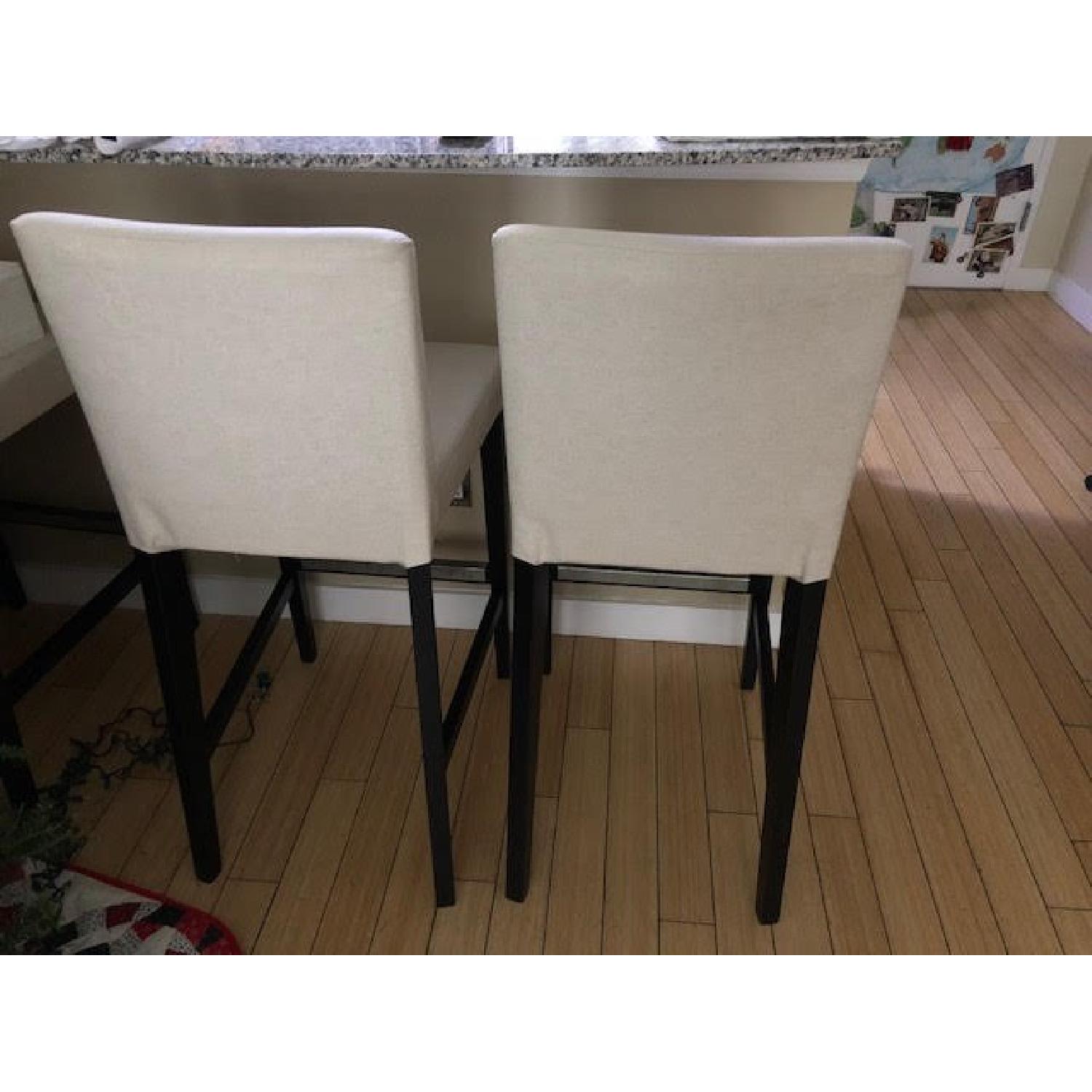 Ikea Brown/Black Bar Stool w/ Backrest - image-9