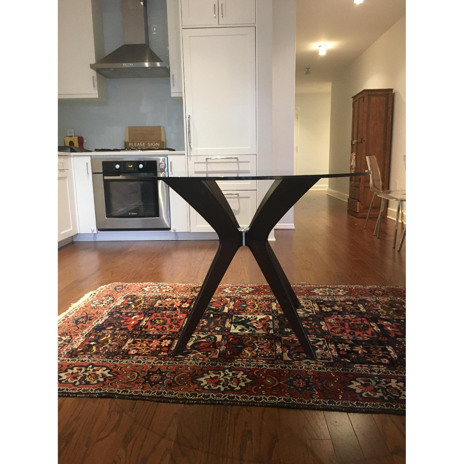 Jensen-Lewis Glass Top Round Dining Table - image-2