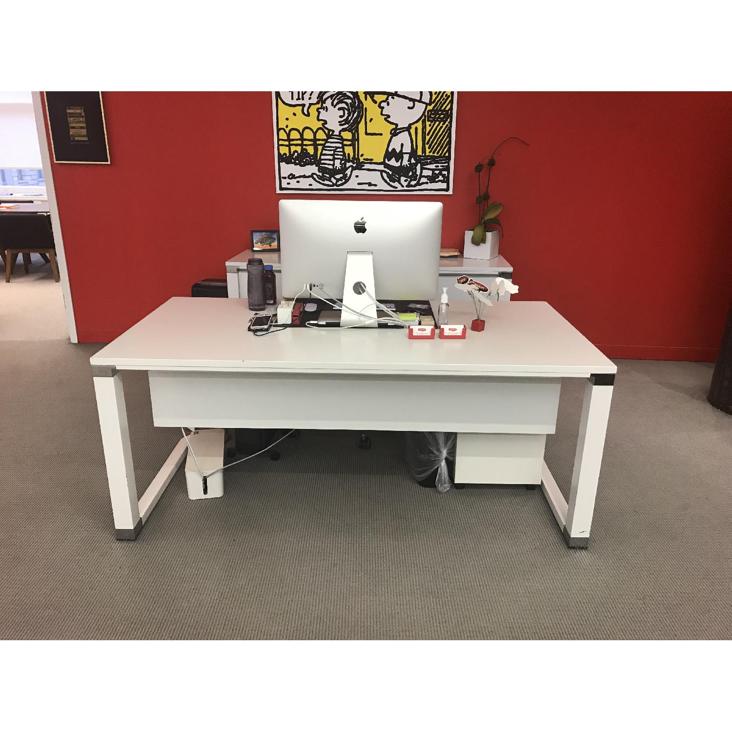 Jesper Office White Executive Desk - image-1