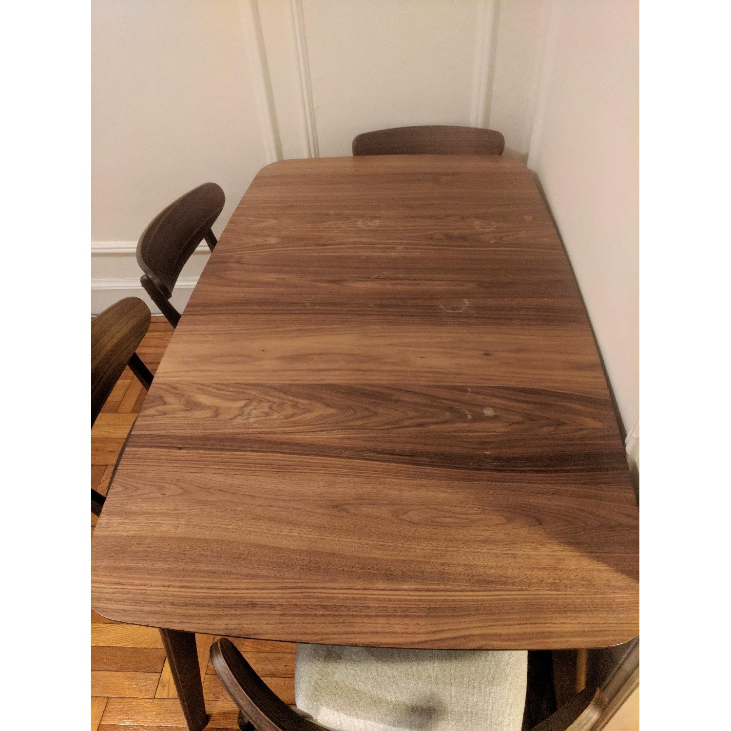 Alwyn Dining Table w/ 4 Idalia Mid-Century Dining Chairs - image-2