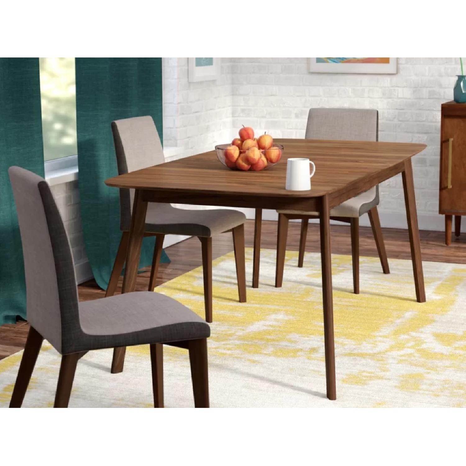 Alwyn Dining Table w/ 4 Idalia Mid-Century Dining Chairs - image-4