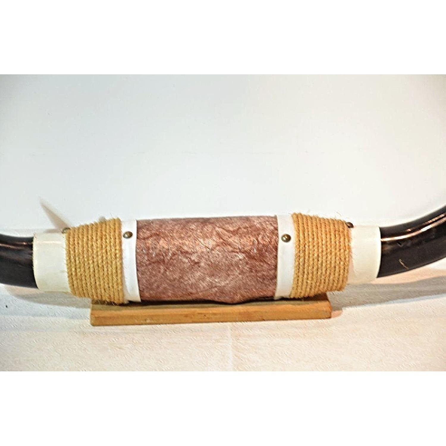 Large Western Rustic Ranch Steer Cow Bull Horn - image-3
