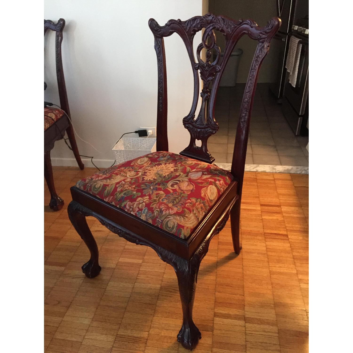 Traditional Wood Dining Chairs - Set of 6 - image-1