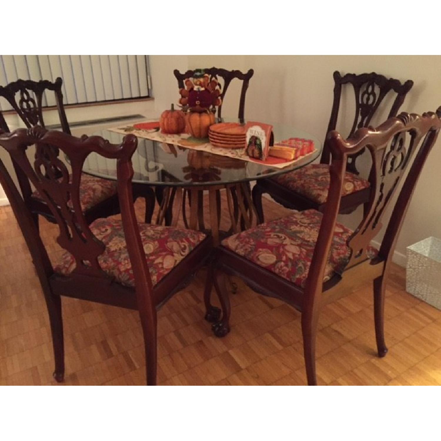 Traditional Wood Dining Chairs - Set of 6 - image-2