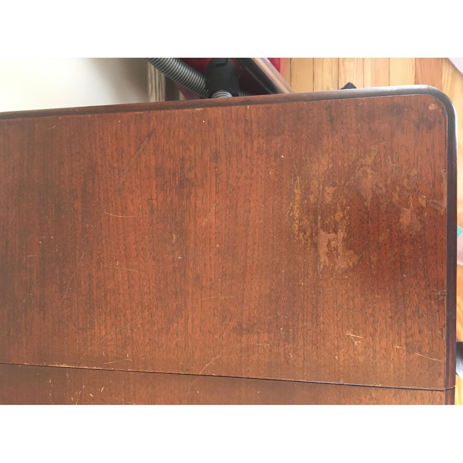 Antique Desk with Working Sewing Machine - image-7