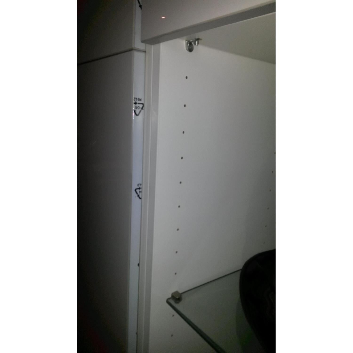 Ikea Besta Storage Combination w/ High Gloss Doors in White - image-1