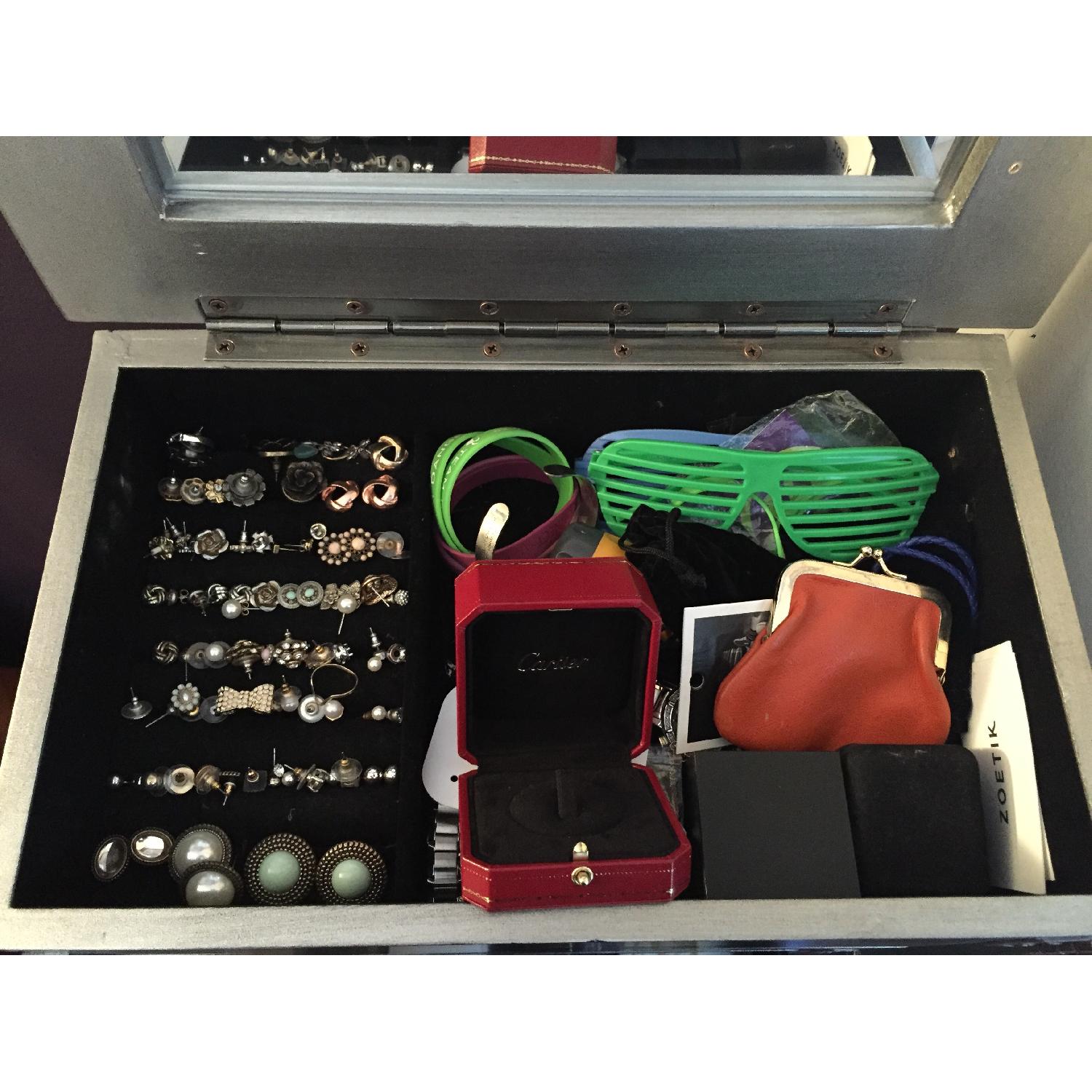 Pier 1 Hayworth Mirrored Jewelry Armoire - image-8