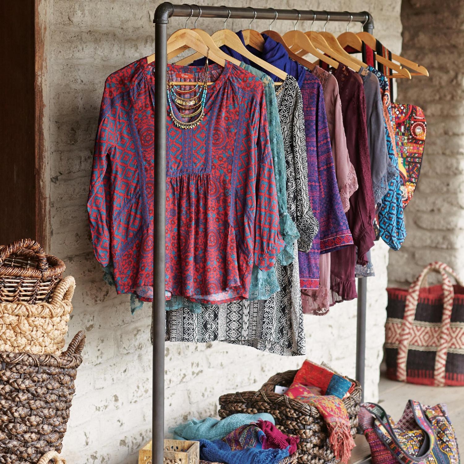 World Market Clea Pipe Clothes Rack - image-3