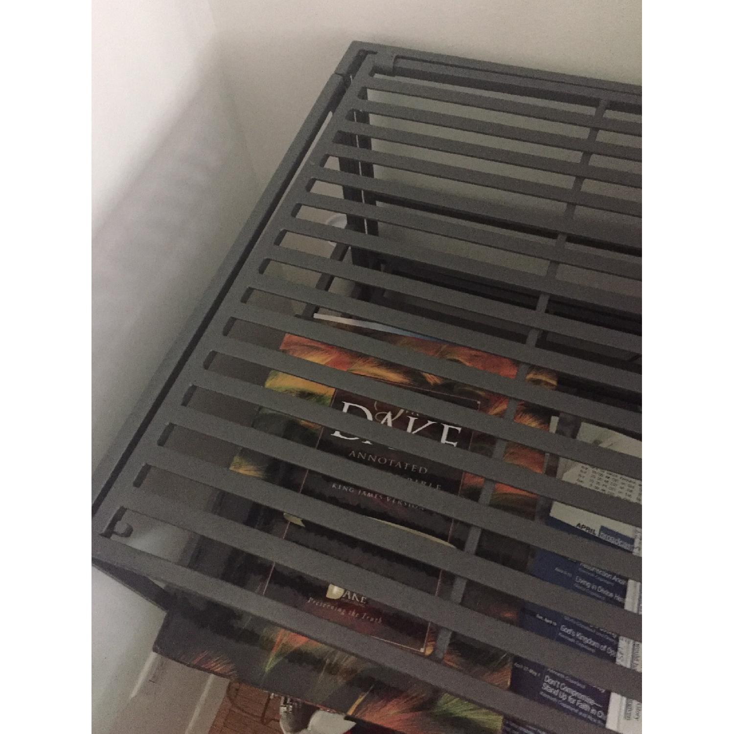 Container Store Iron Folding Bookcase and Media Center - image-2