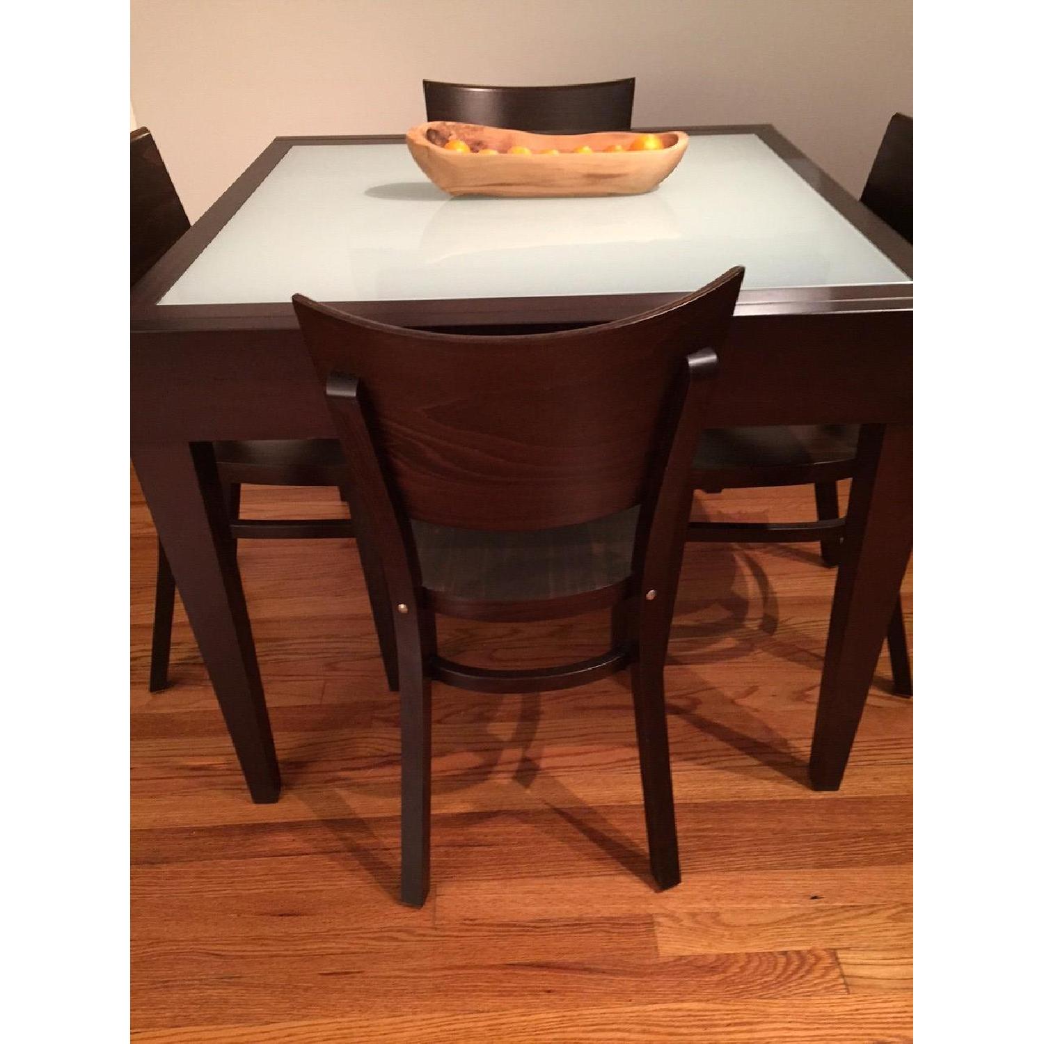 Design Within Reach Spanna Extending Table w/ 4 Kyoto Chairs - image-1