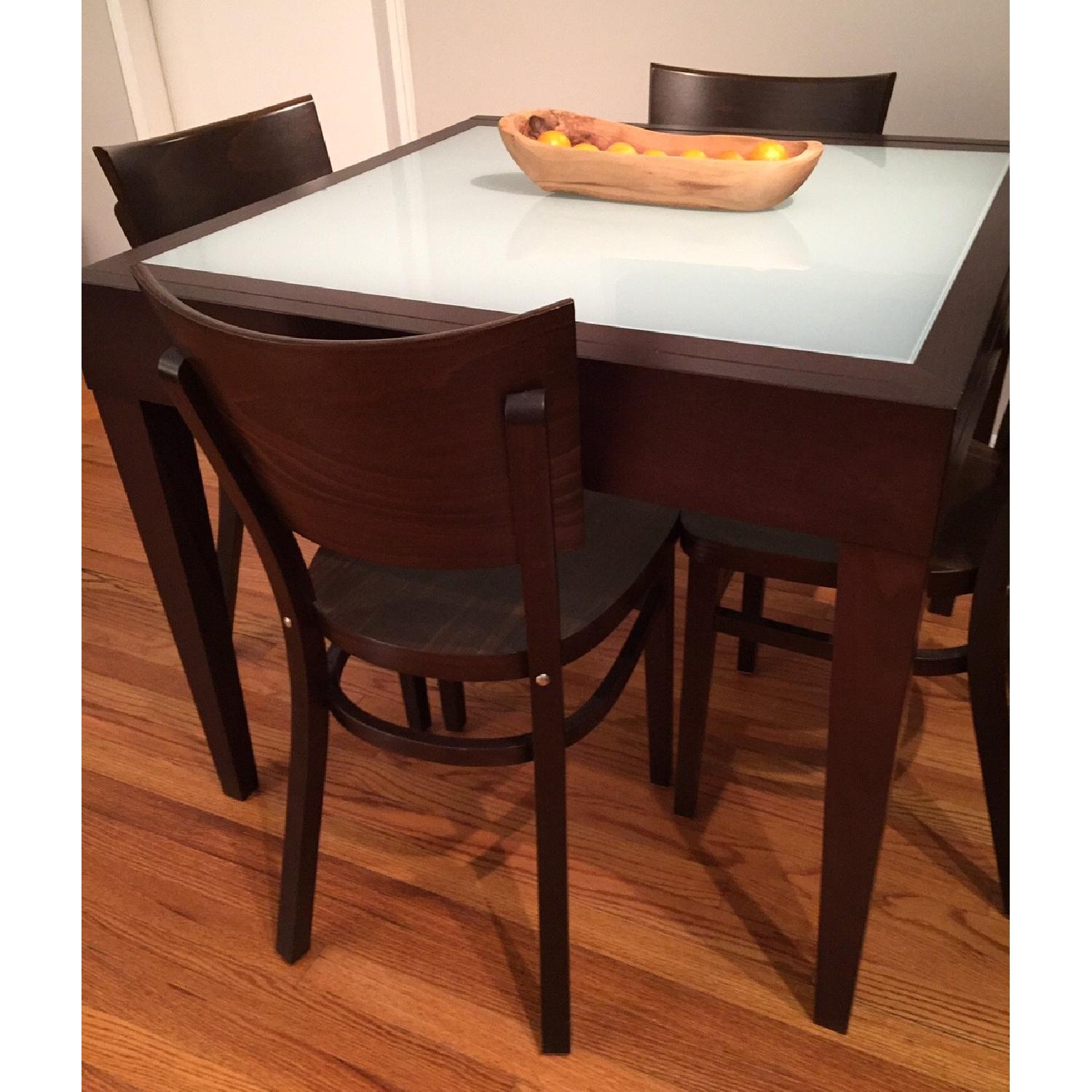 Design Within Reach Spanna Extending Table w/ 4 Kyoto Chairs - image-2