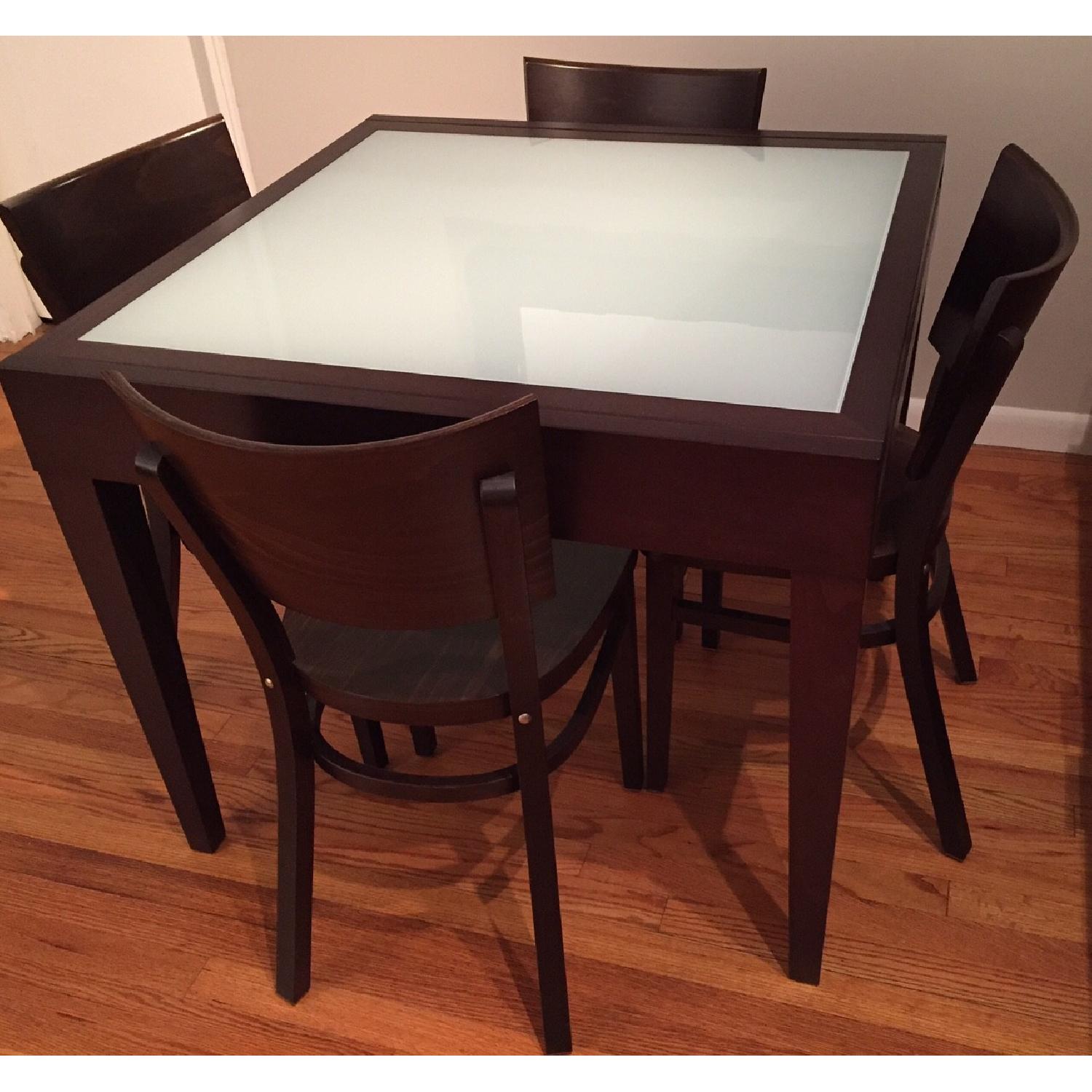 Design Within Reach Spanna Extending Table w/ 4 Kyoto Chairs - image-4