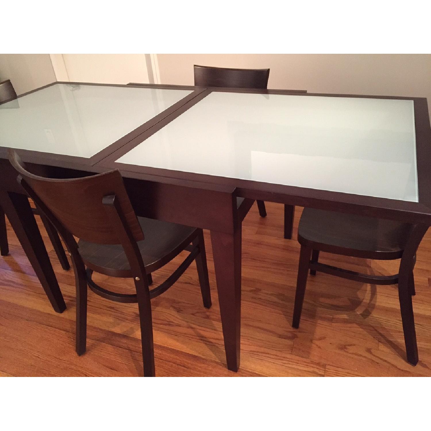 Design Within Reach Spanna Extending Table w/ 4 Kyoto Chairs - image-5