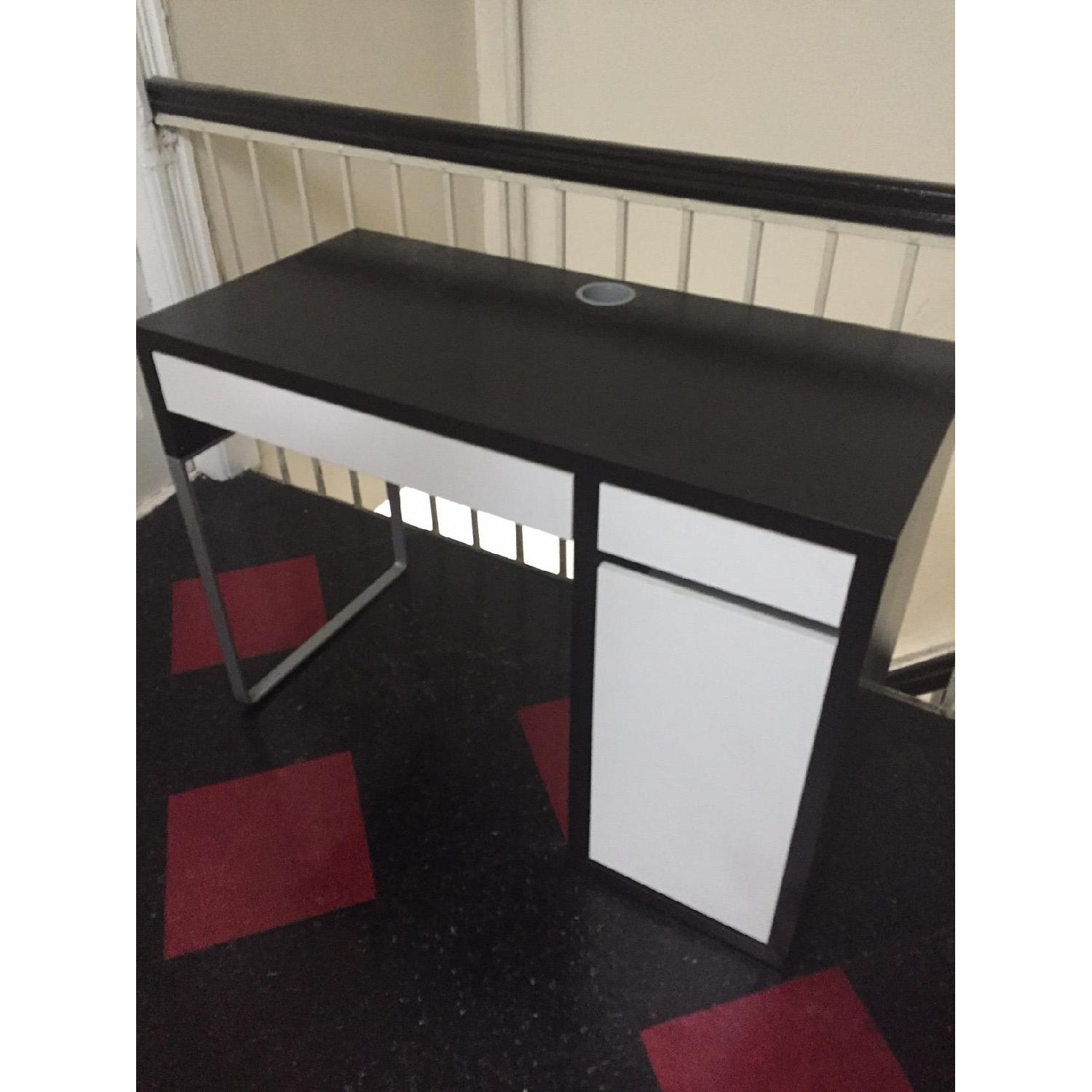Ikea Micke Computer Desk with Storage - image-1