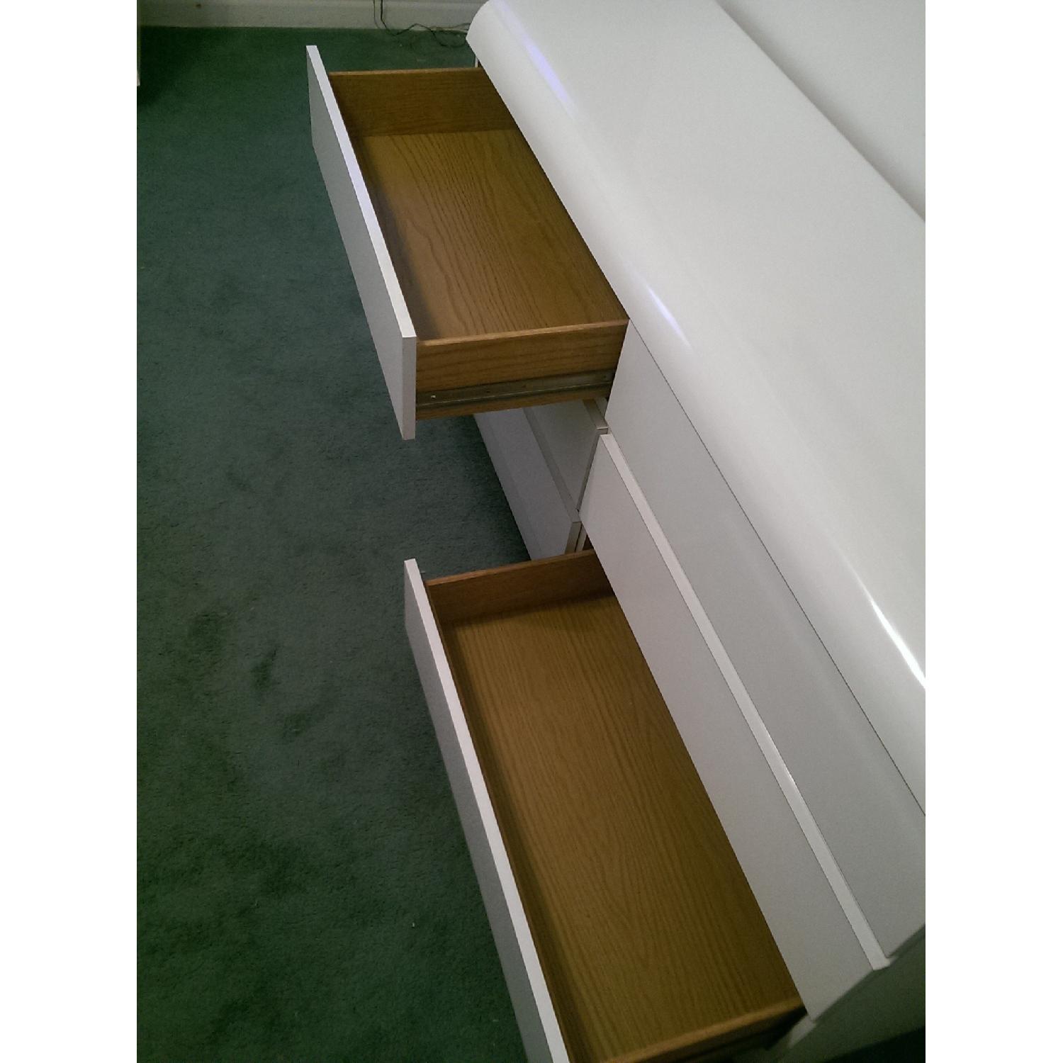 White Laminate Wood Dresser - image-3