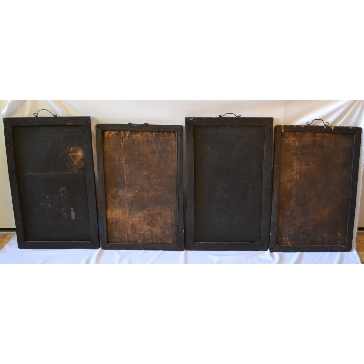 Antique Asian/Chinese Wall Art Paintings - Set of 4 - image-12