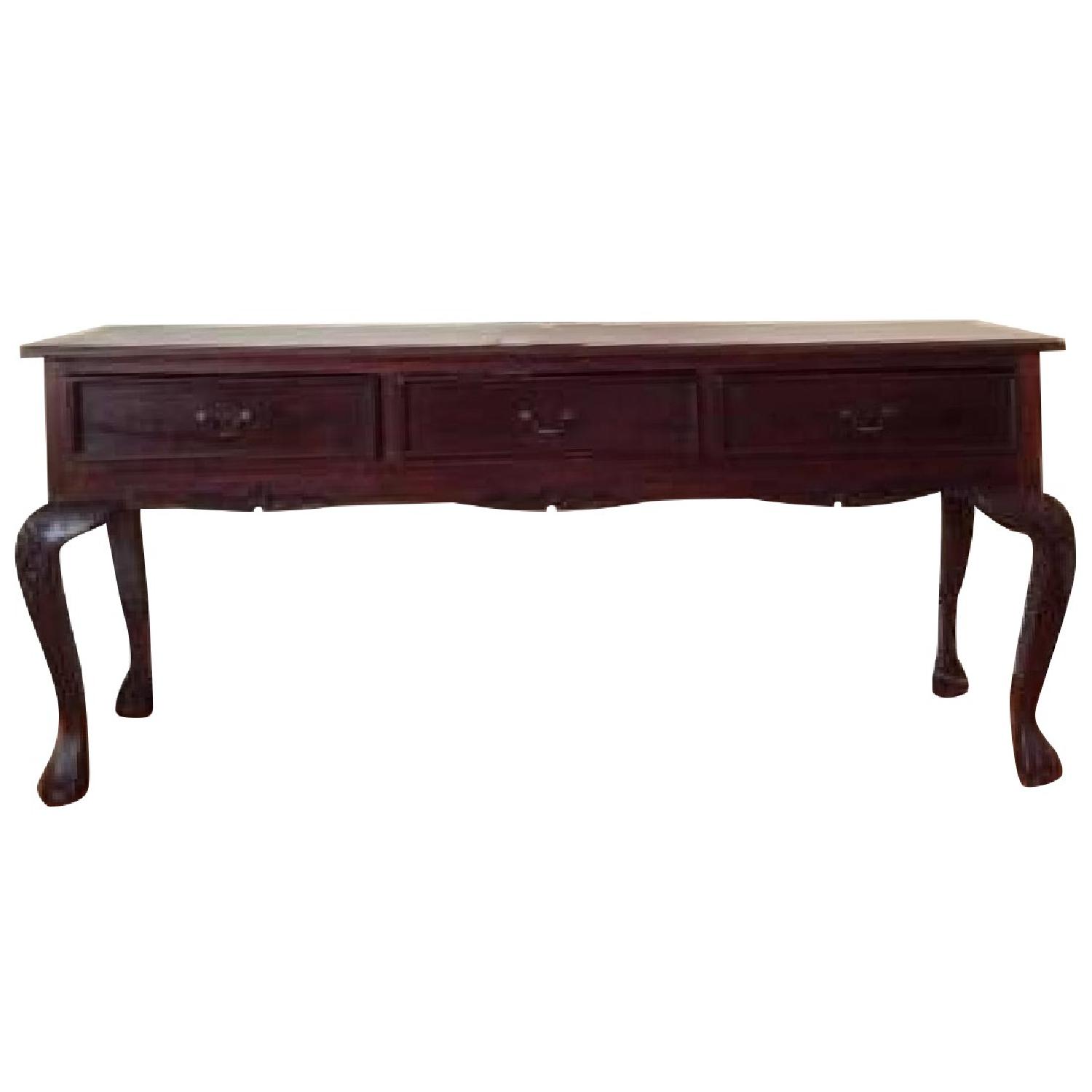 Indonesian Mahogany Wood Buffet AptDeco