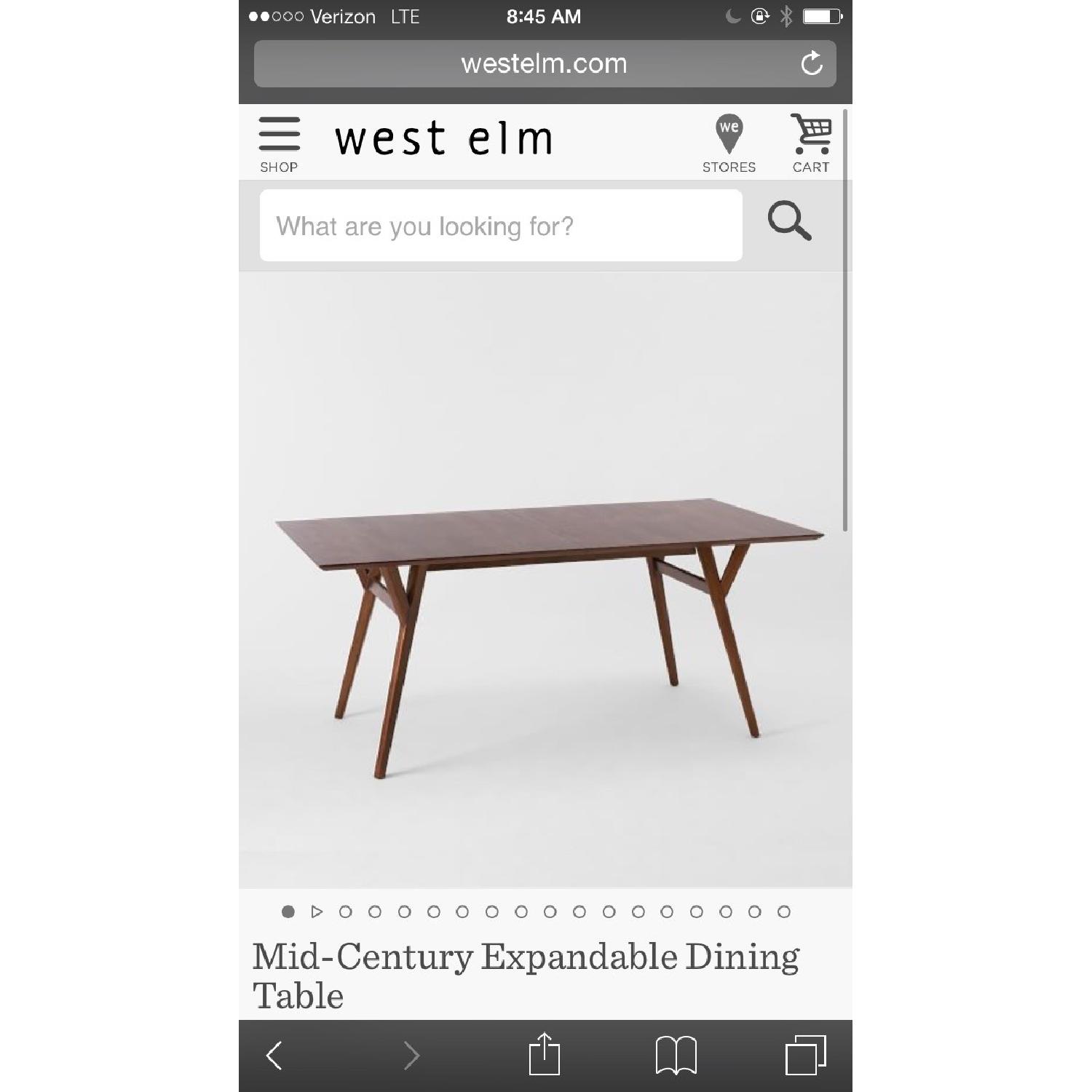 West Elm Mid-Century Expandable Dining Table - image-1