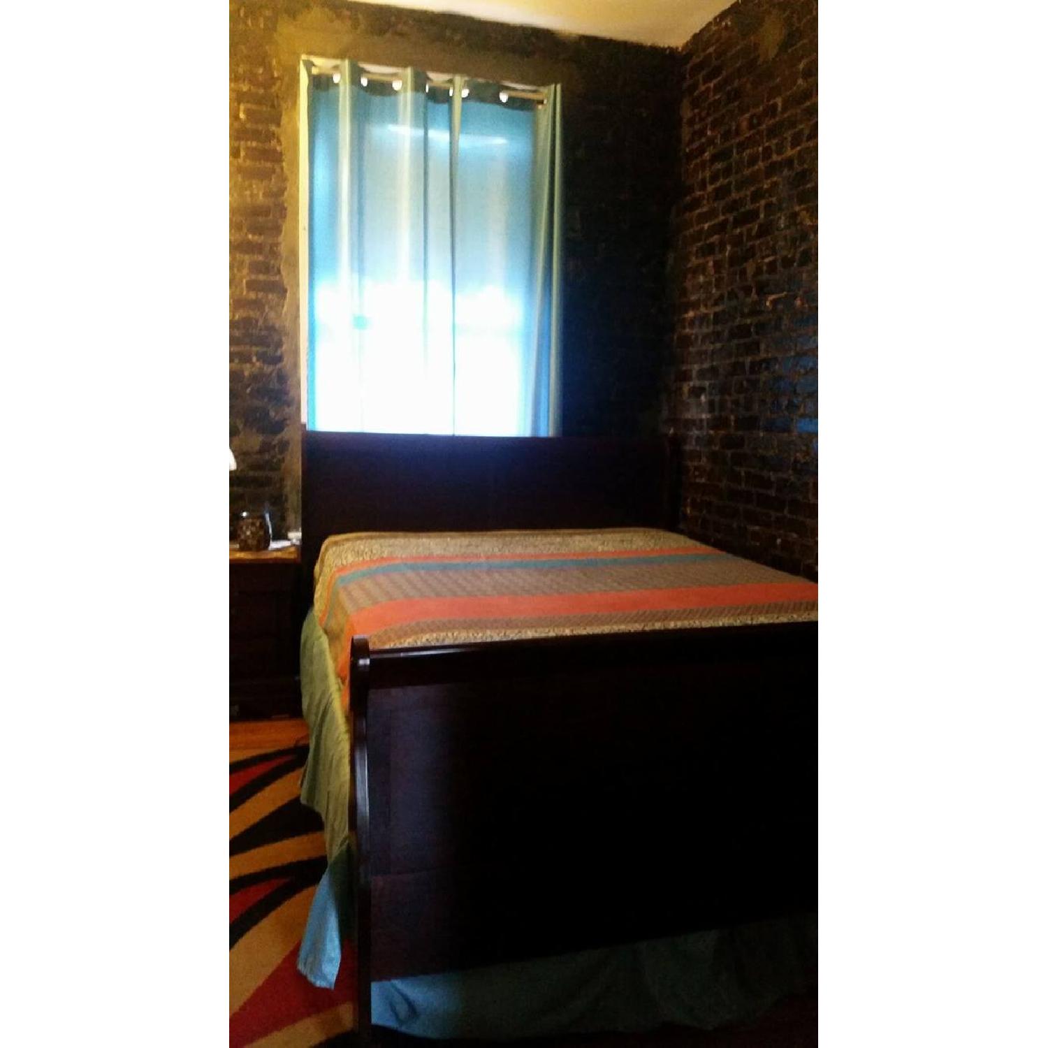 Queen Size Bed Frame + 2  Side Tables - image-2