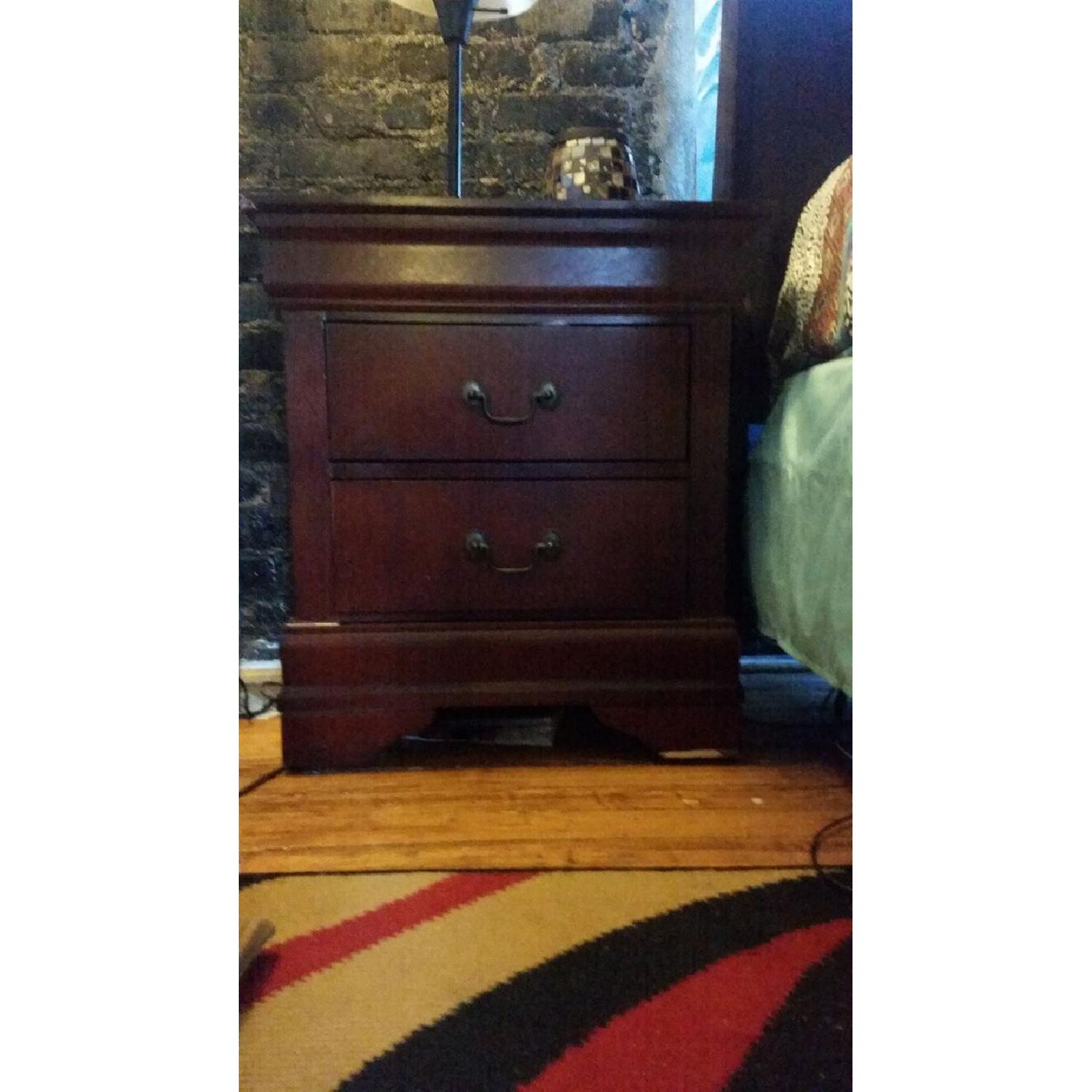 Queen Size Bed Frame + 2  Side Tables - image-3