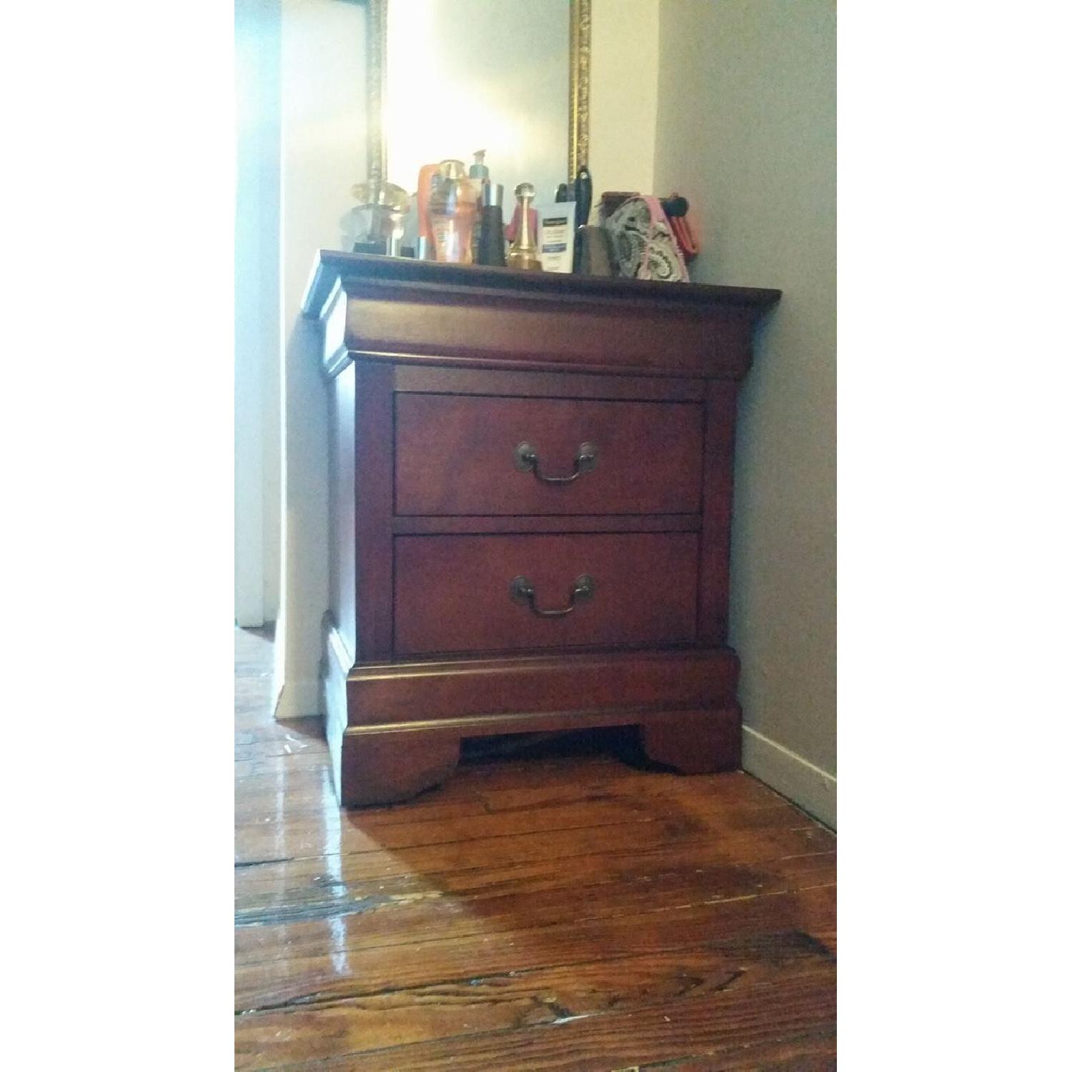 Queen Size Bed Frame + 2  Side Tables - image-7