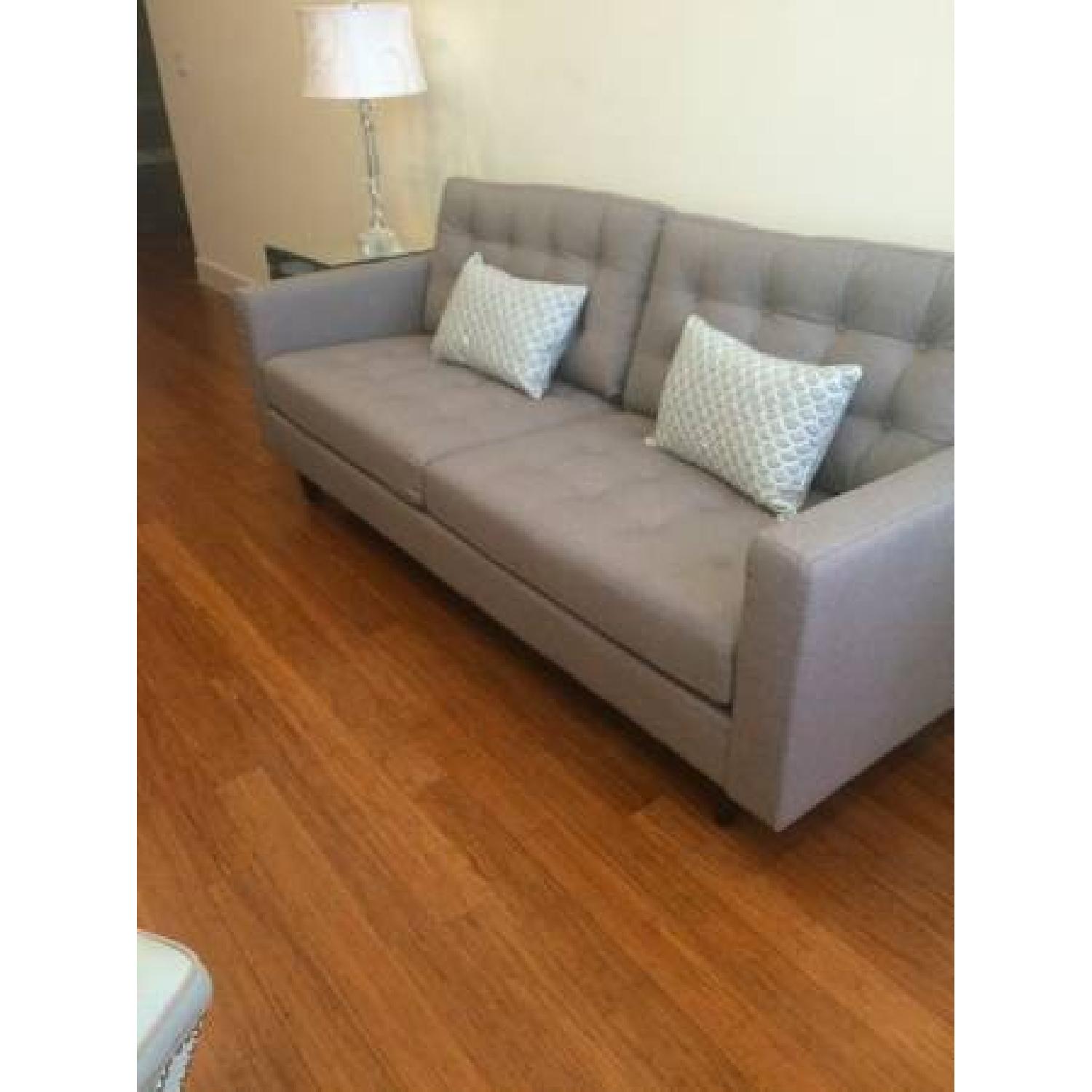 AG Modern Tufted Grey Sofa - image-2