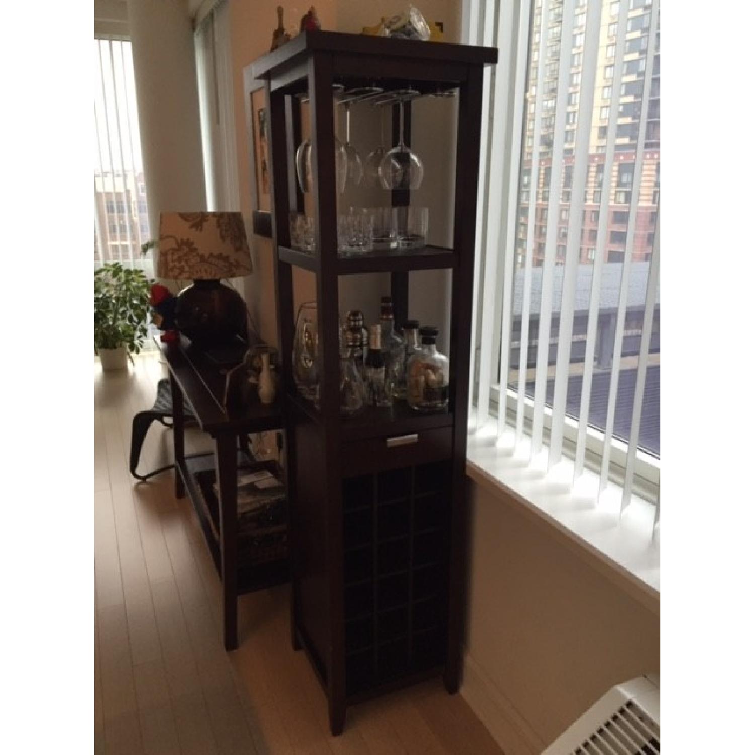 Crate & Barrel Cab Wine Tower - image-1