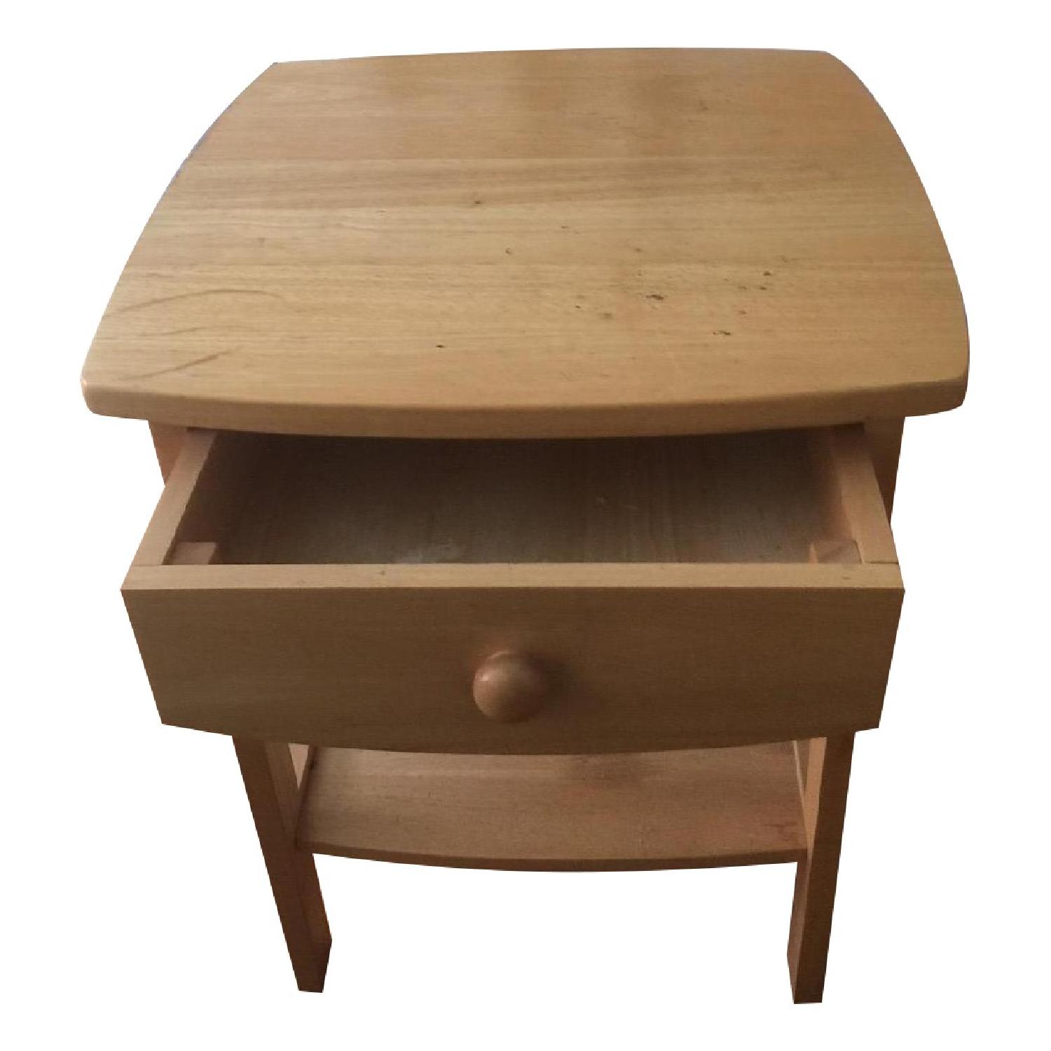 Ikea Tyssedal Nightstands in White Pair AptDeco