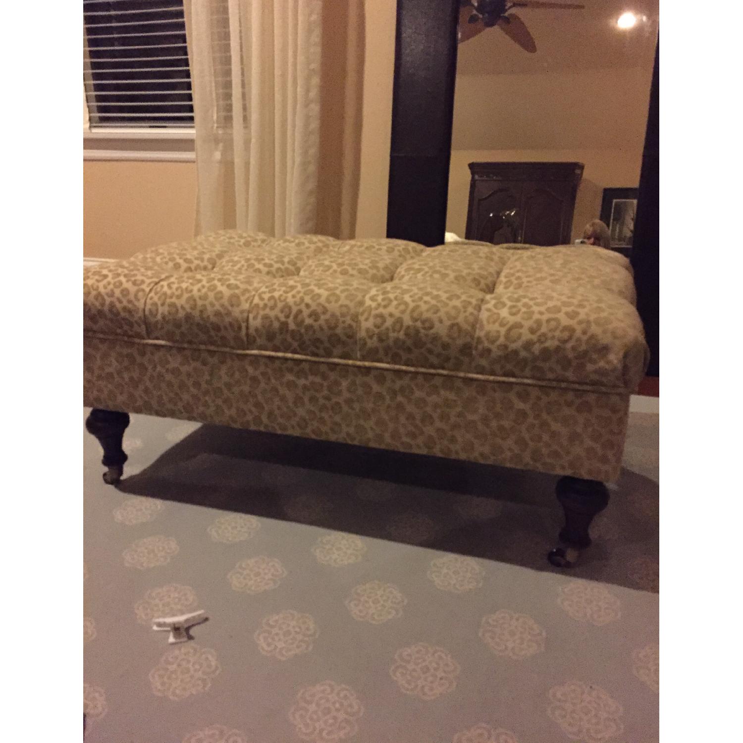 Ballard Designs Leopard Storage Ottoman - image-1