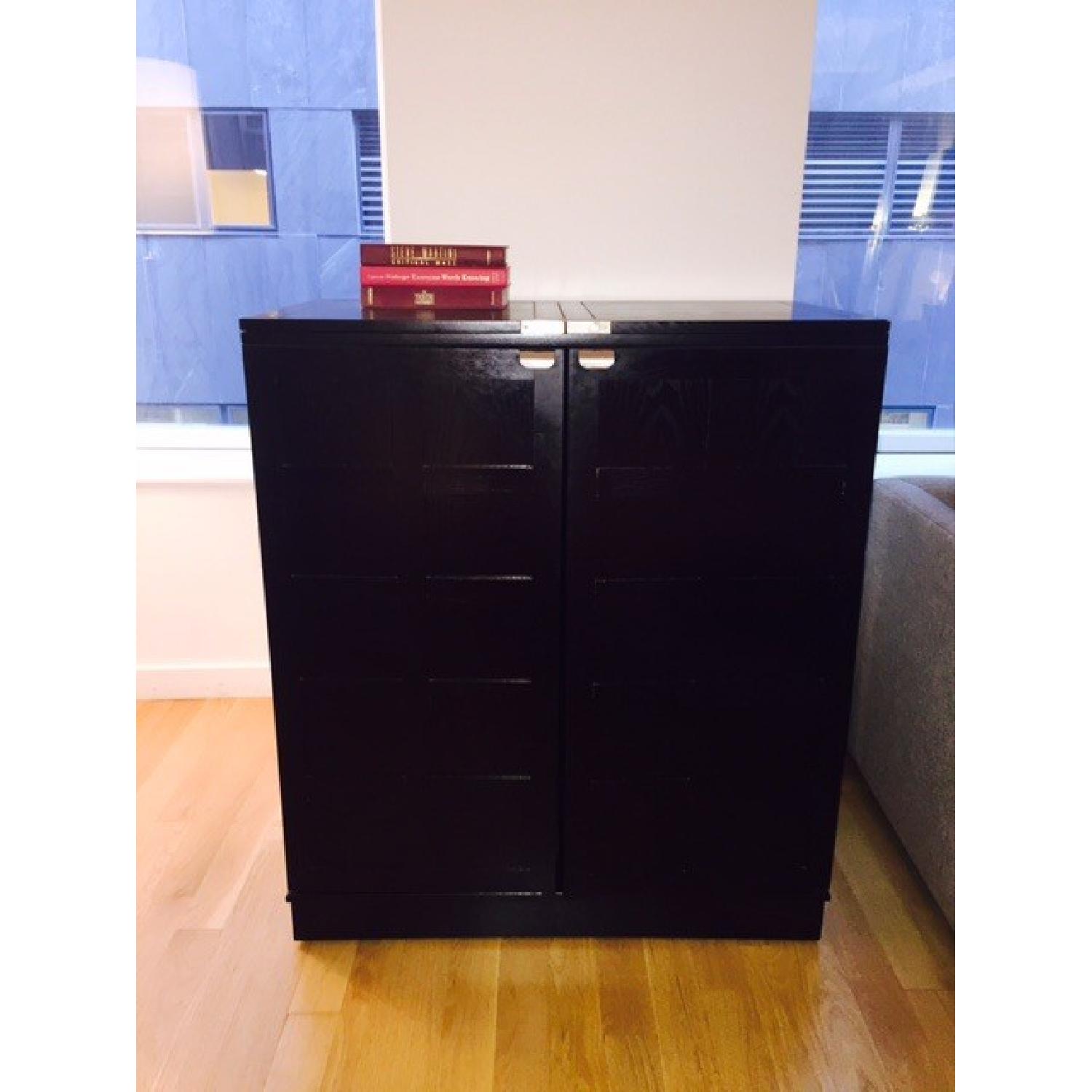 Crate & Barrel TV Stand + Bar Cabinet - image-3