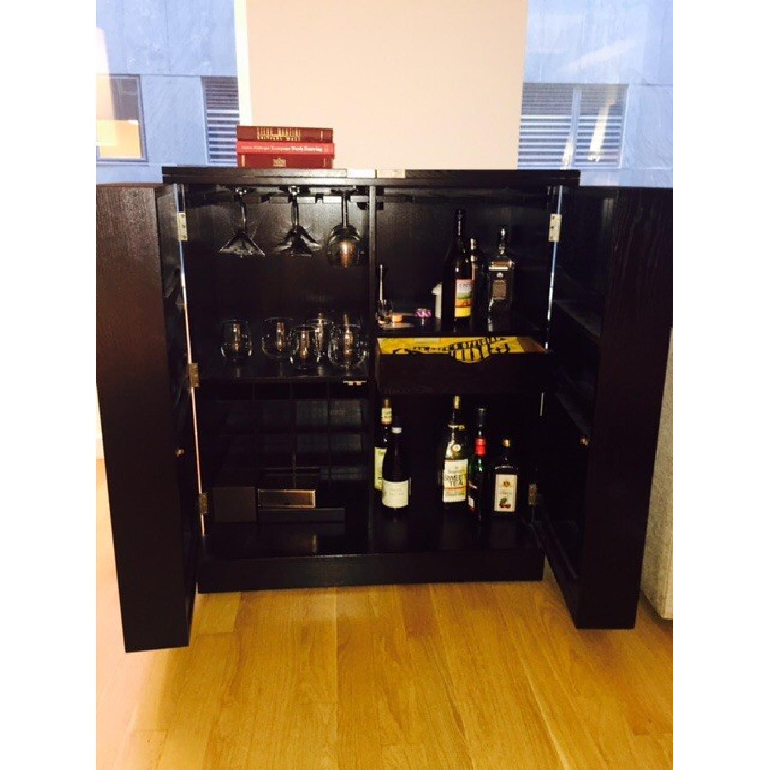Crate & Barrel TV Stand + Bar Cabinet - image-5