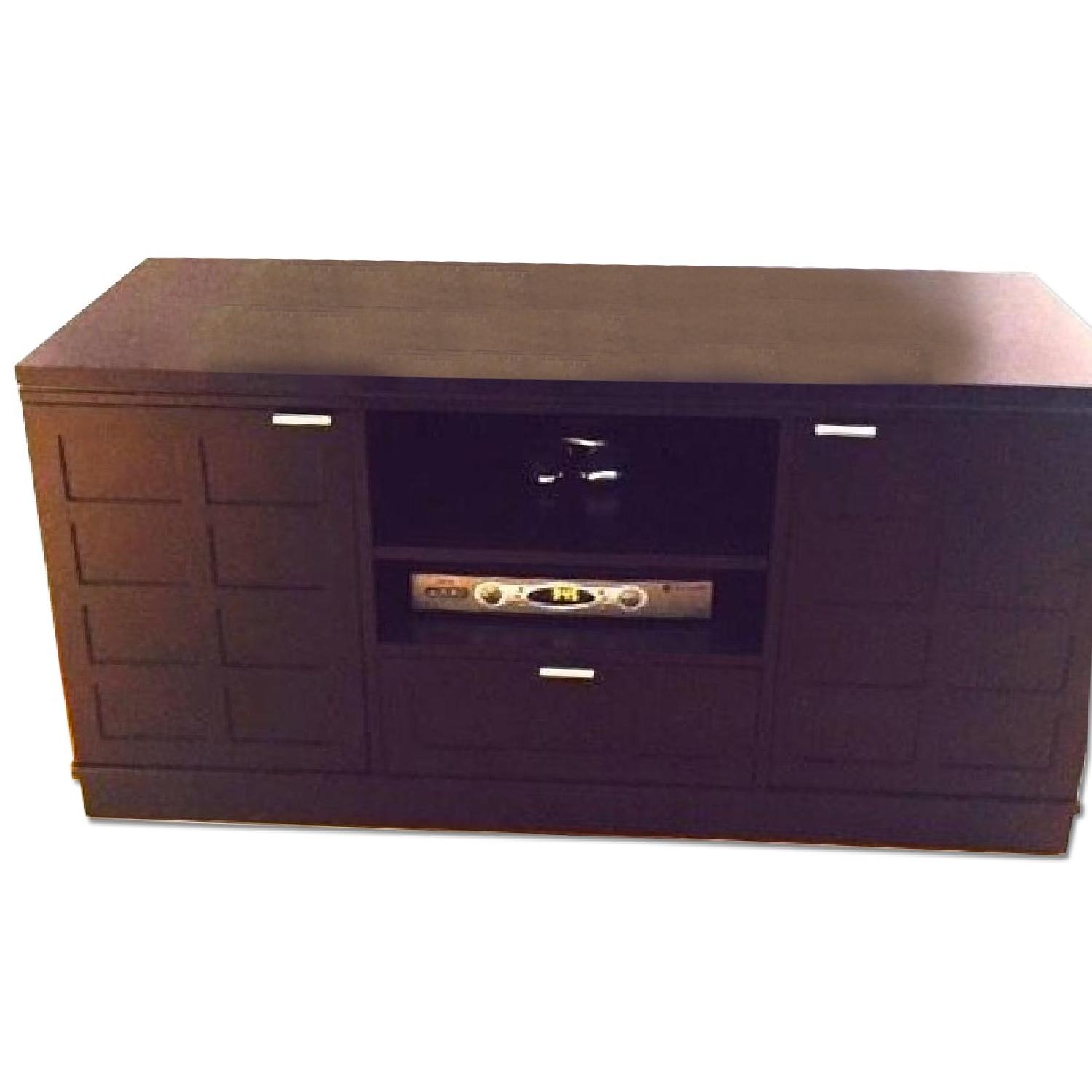 Crate & Barrel TV Stand + Bar Cabinet - image-0