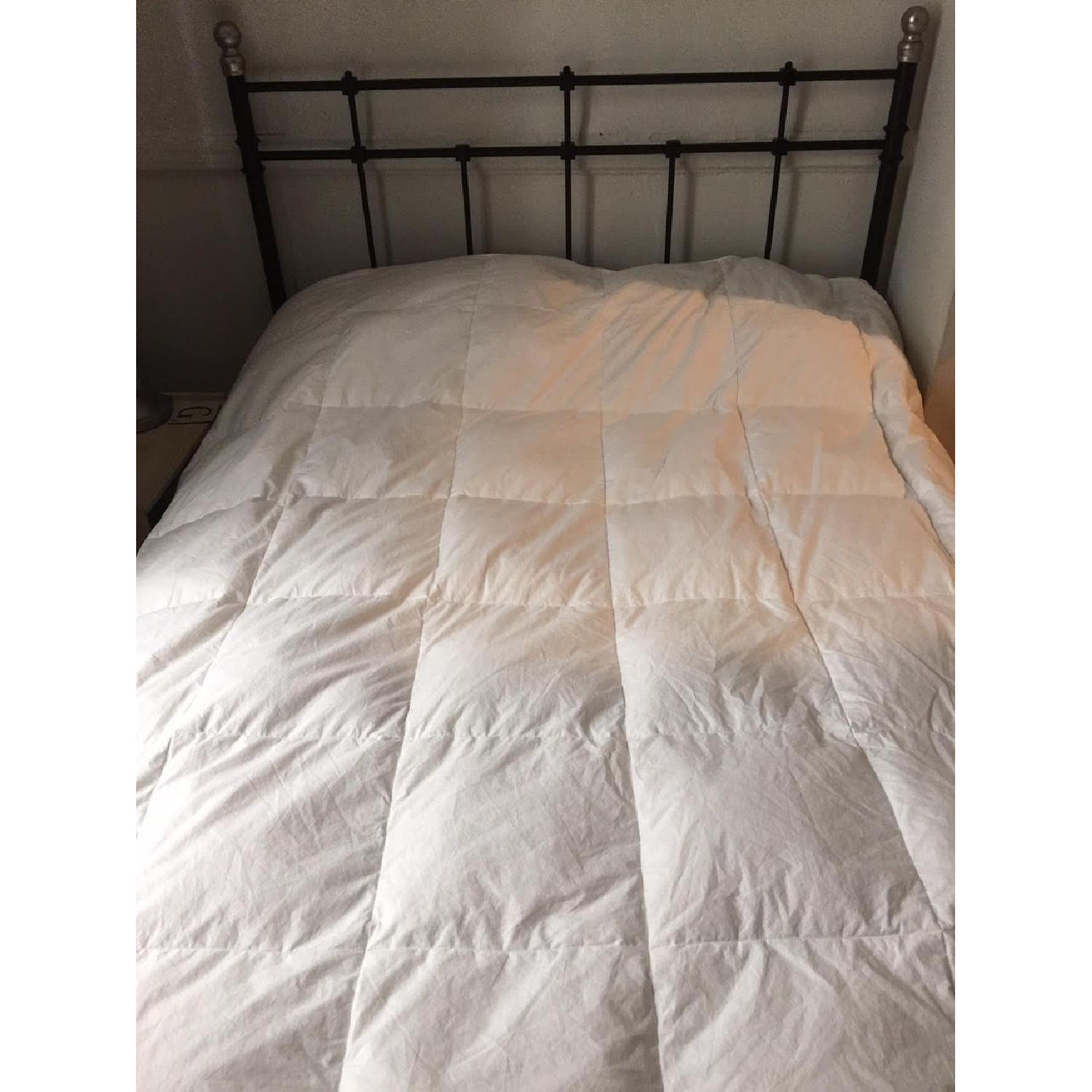 Ikea Svelvik Queen Size Bed Frame in Black w/ Luroy Slatted Base AptDeco