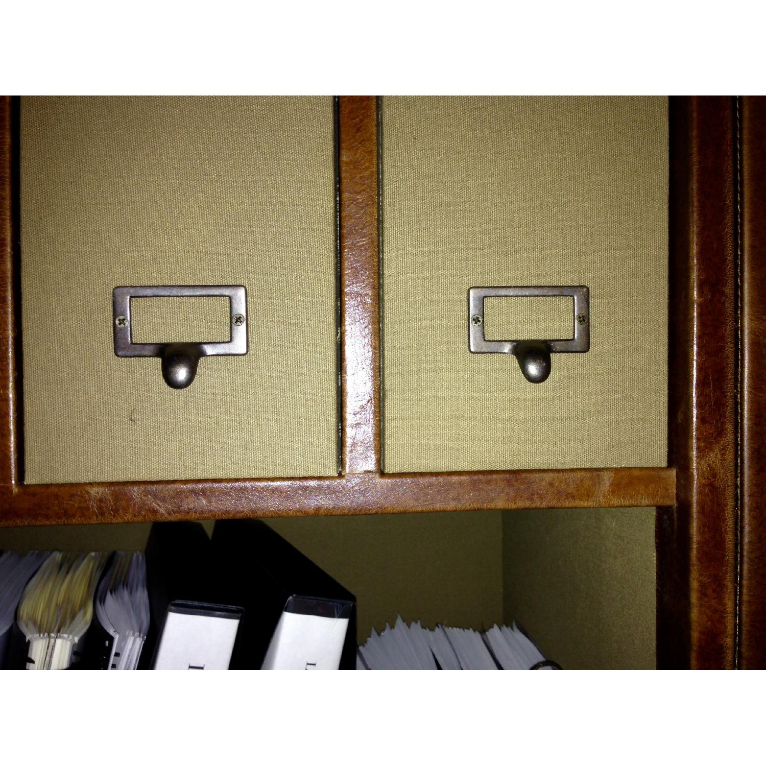 Restoration Hardware Antigue Green Storage Unit - image-2