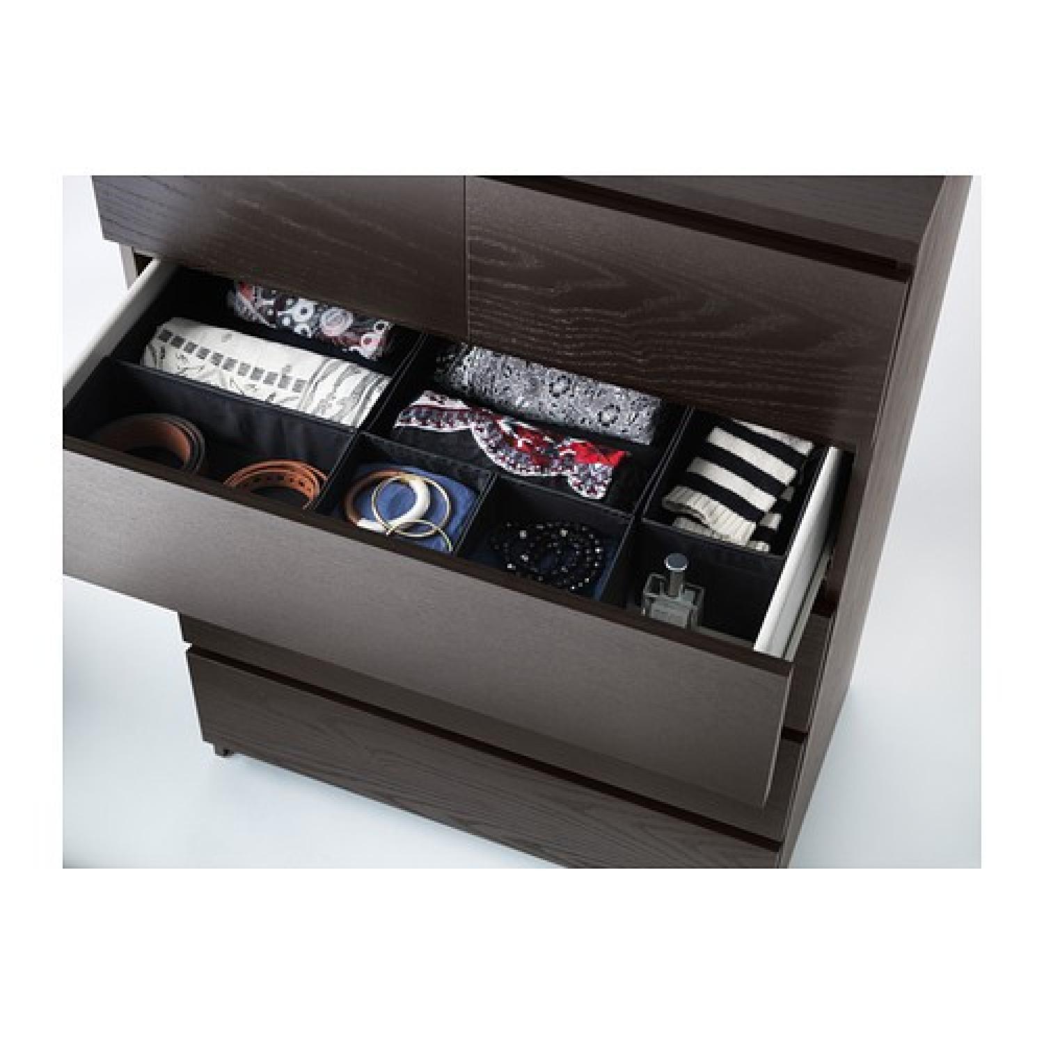 Ikea Malm 6-Drawer Chest w/ Glass & Mirror - image-1