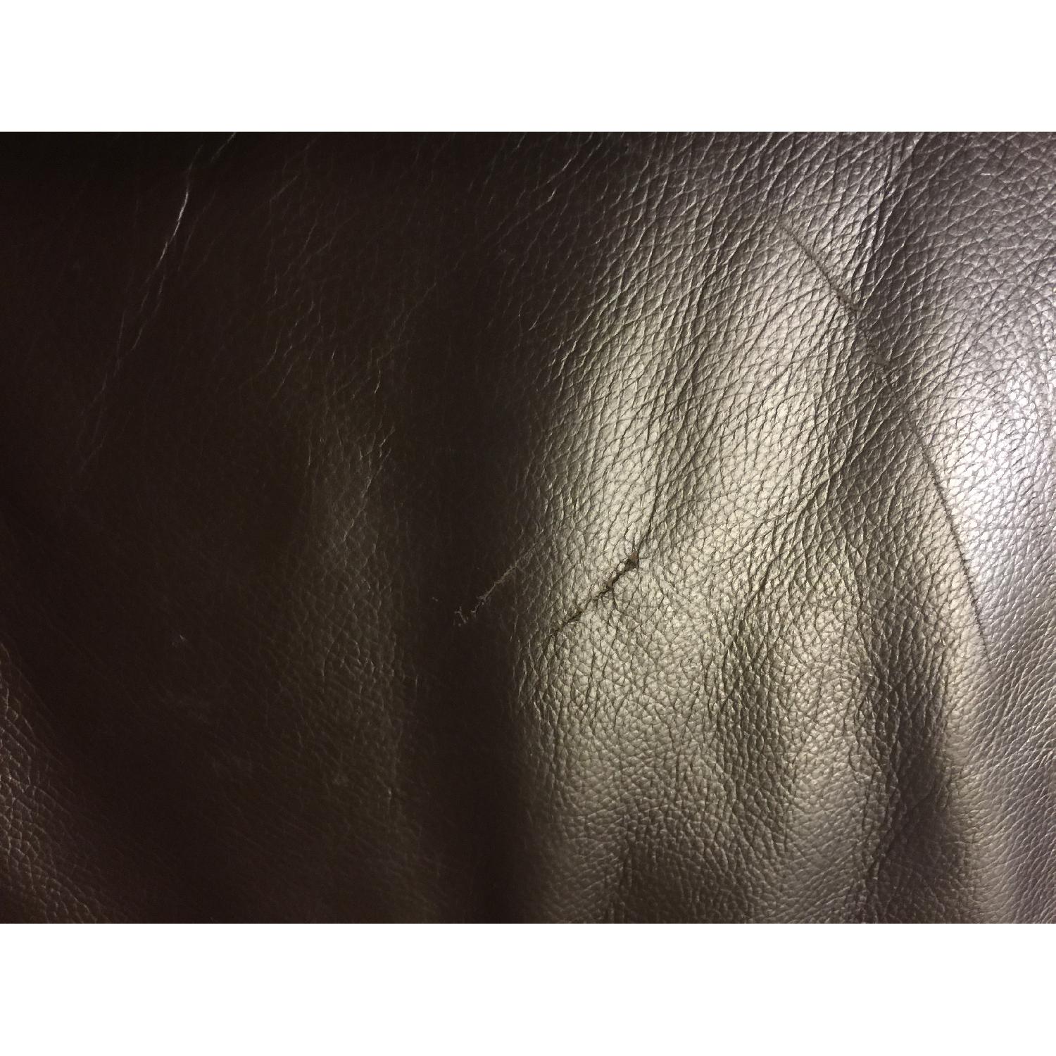 Baxton Studio Diana Dark Brown Leather Sectional Sofa - image-4