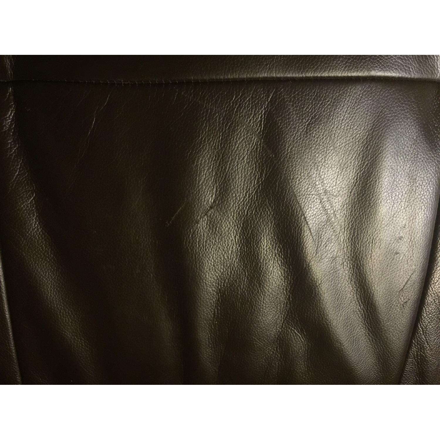 Baxton Studio Diana Dark Brown Leather Sectional Sofa - image-5