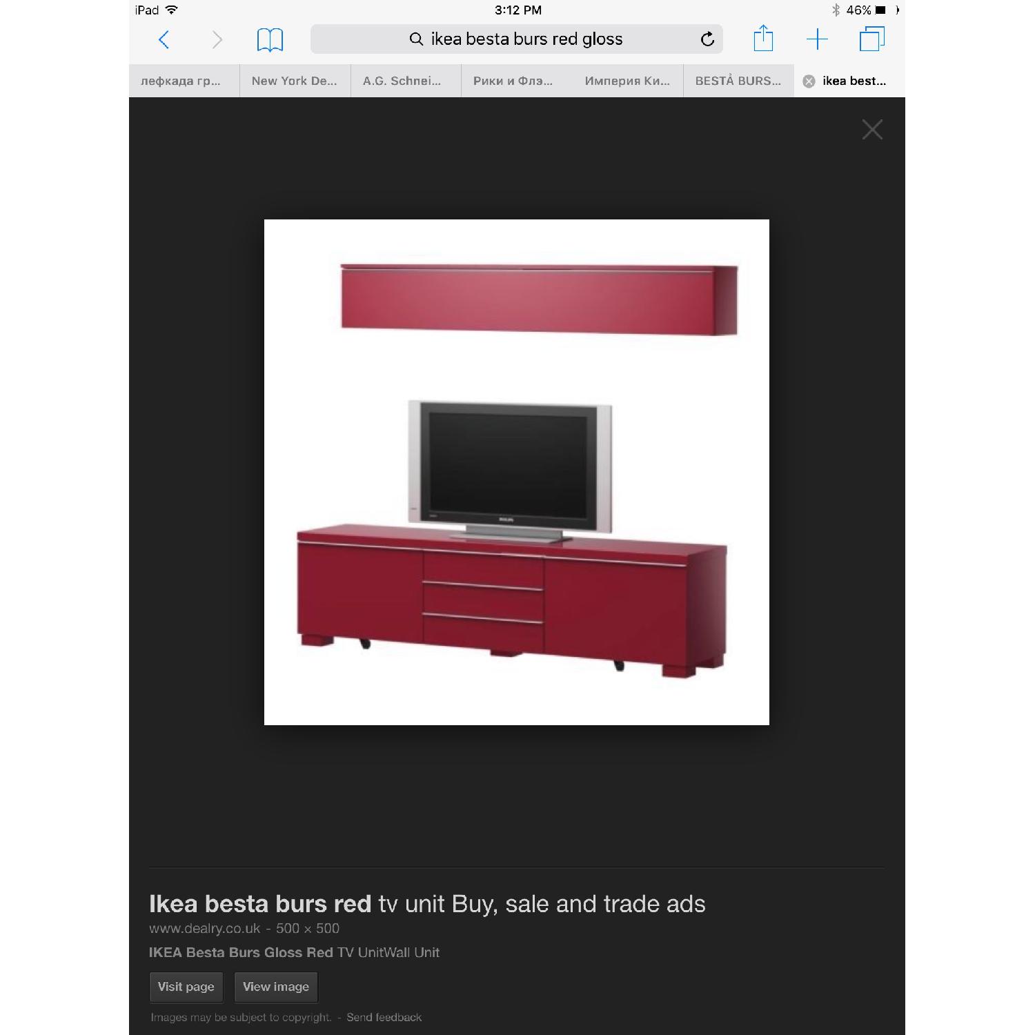 Ikea Besta Birch TV Unit & Shelf - image-2