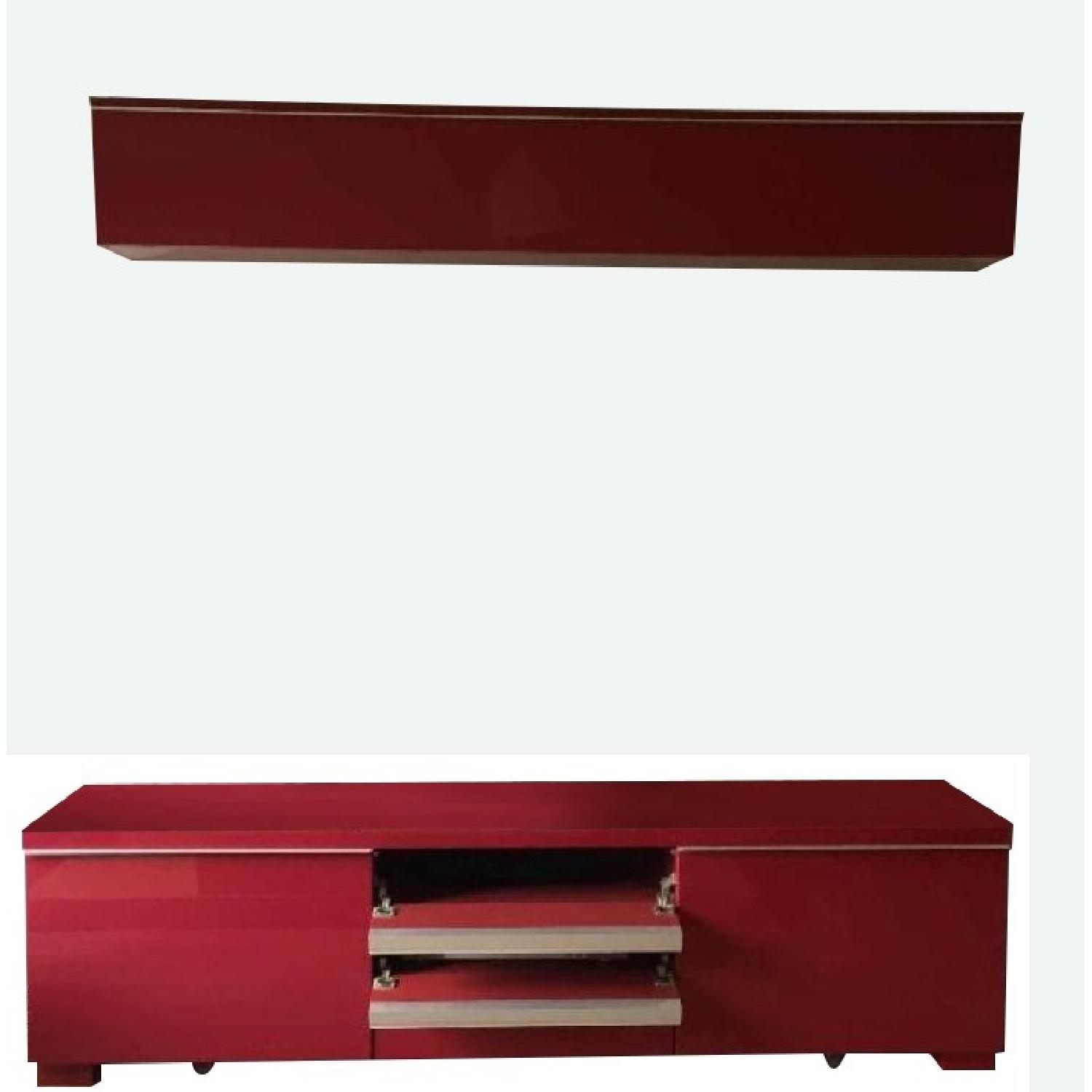 Ikea Besta Birch TV Unit & Shelf - image-0