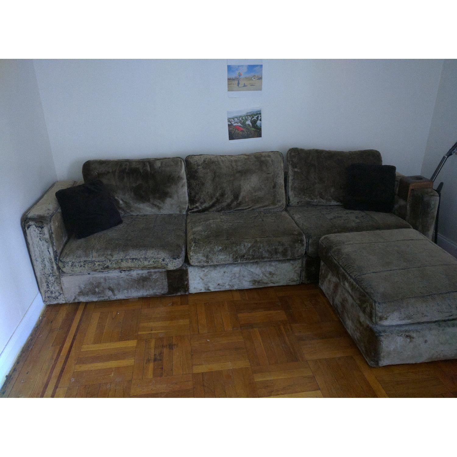 LoveSac Faux Mink Covered Sactional - image-3