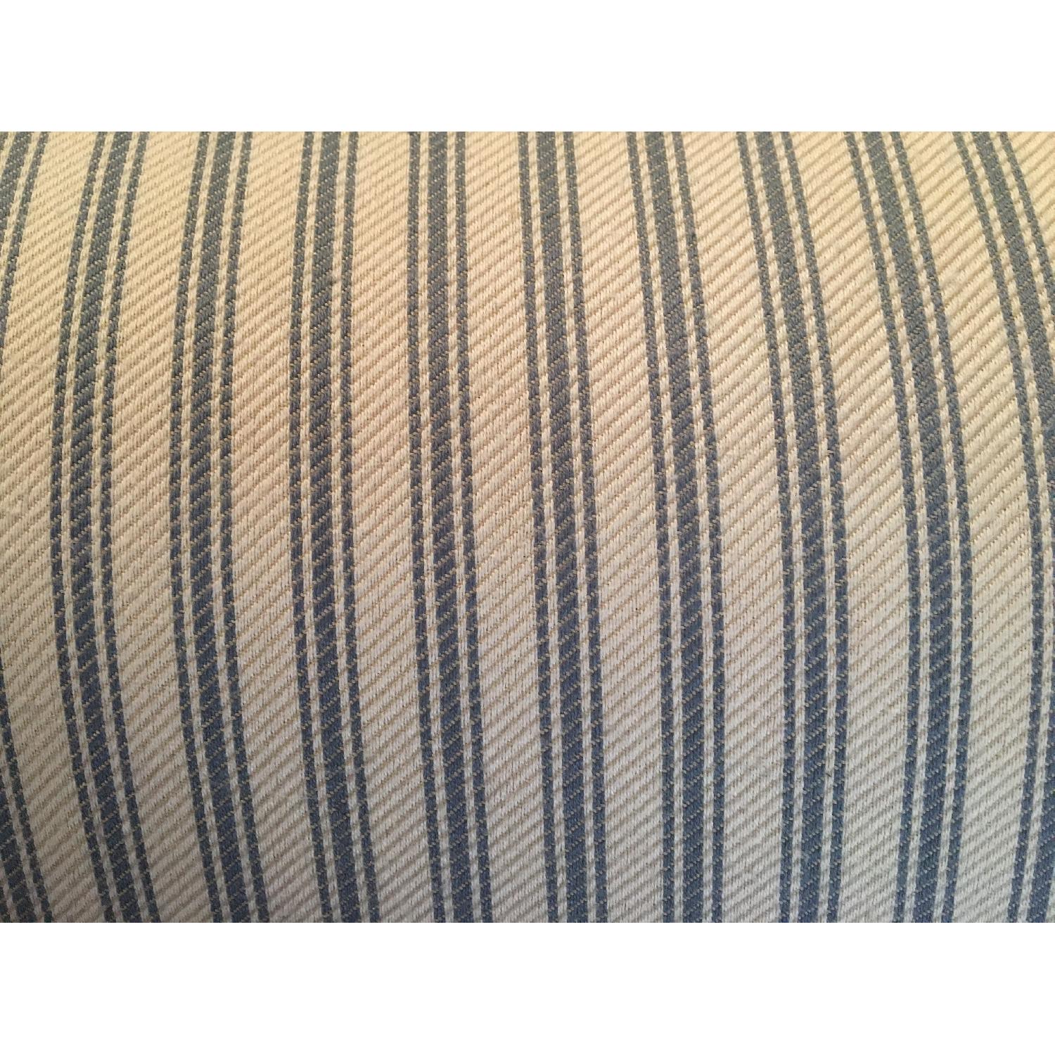 Raymour & Flanigan Blue & White Stripe Couch - image-1