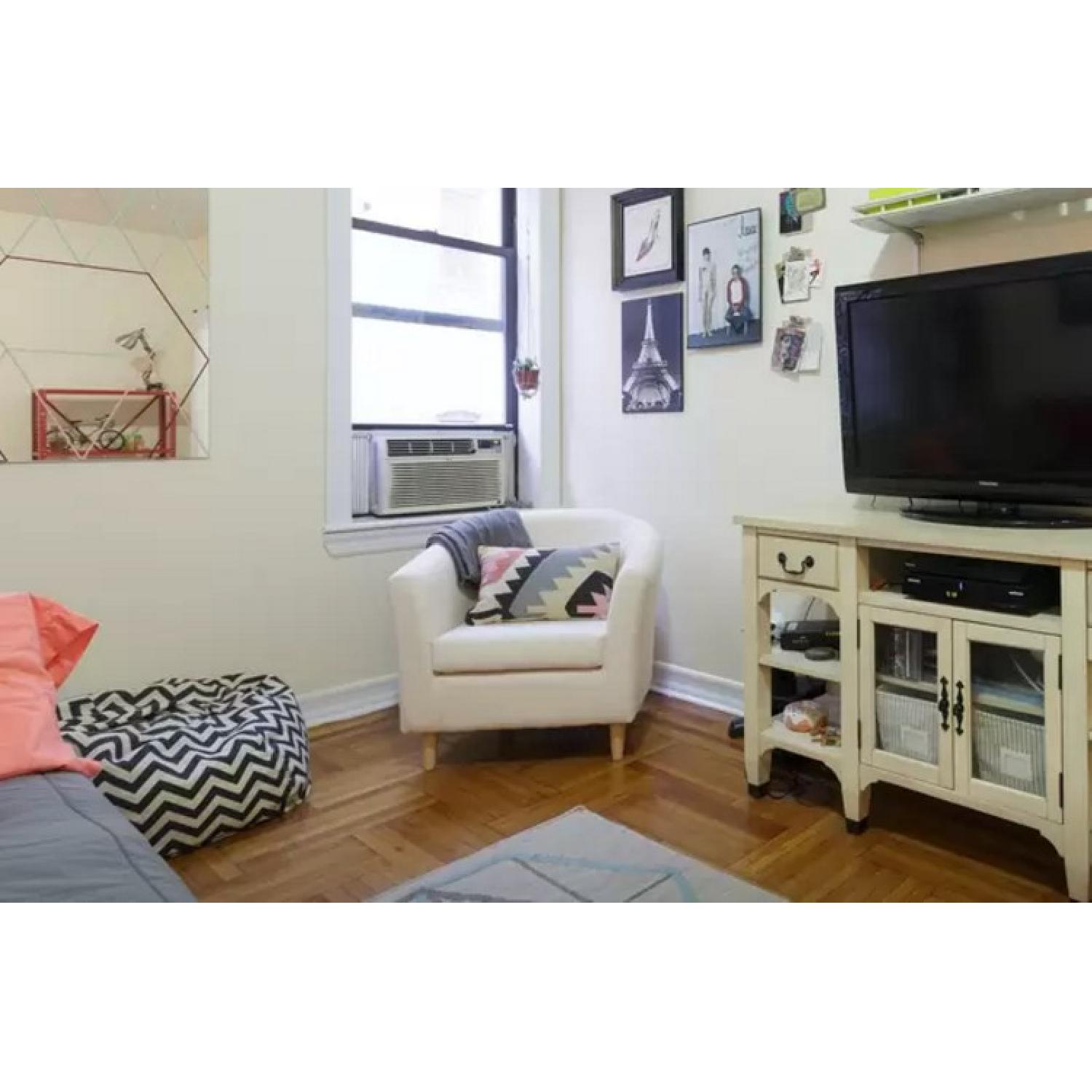 Ikea White Arm CHair - image-1