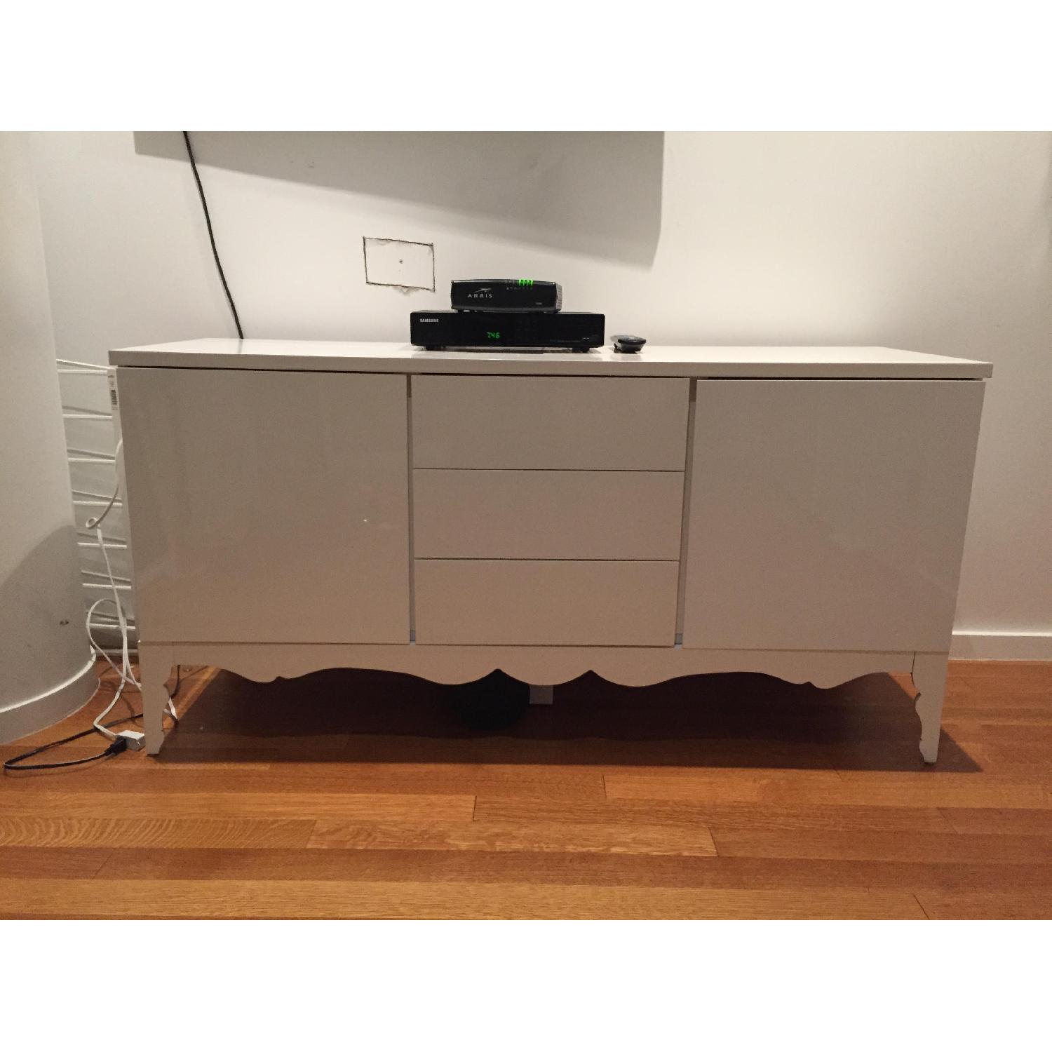 Modani White Lacquer Console/Dresser - image-1