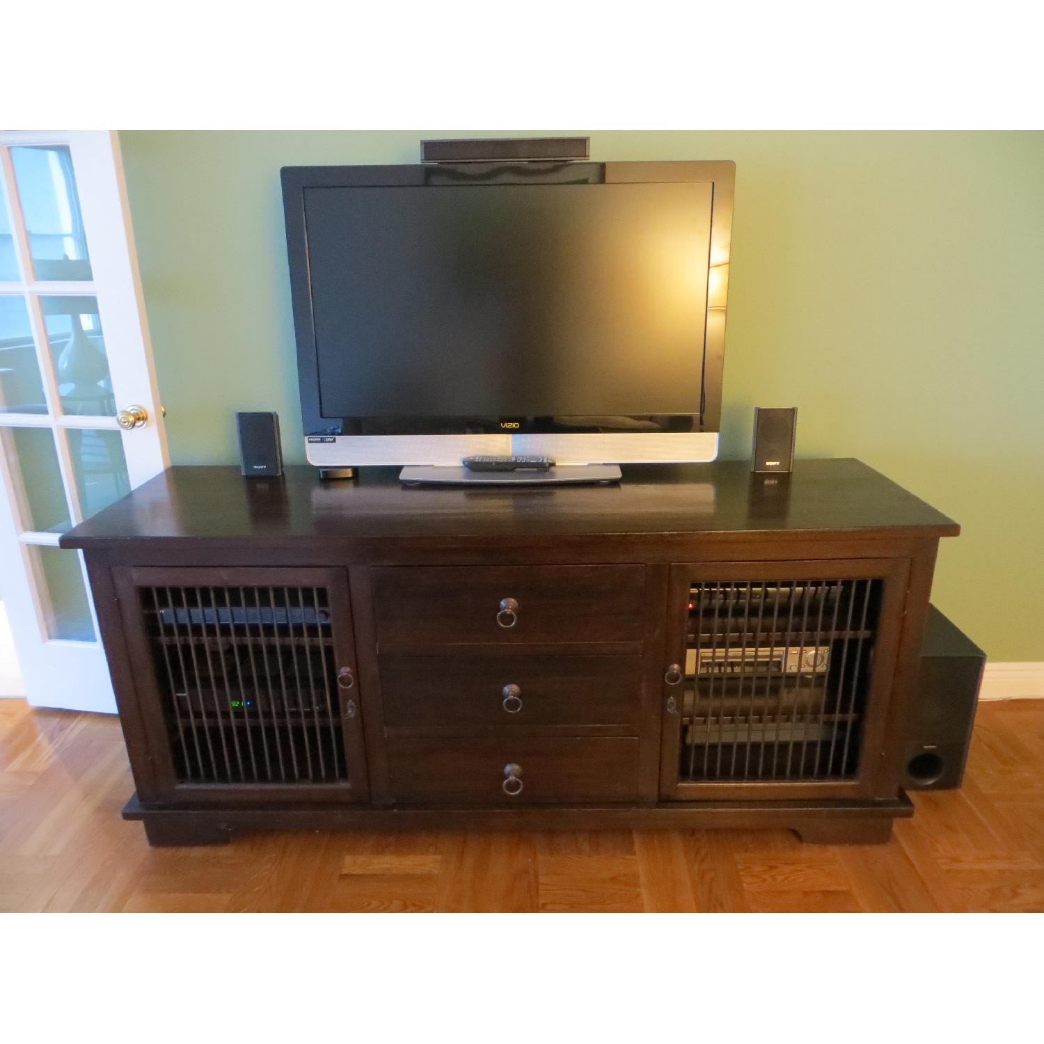 Indonesian Teak Wood Entertainment Center/Media Storage AptDeco