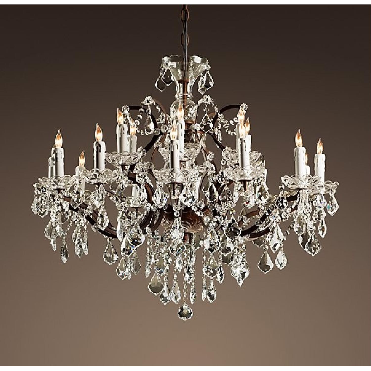 Restoration Hardware Rococo Crystal Chandelier - image-1