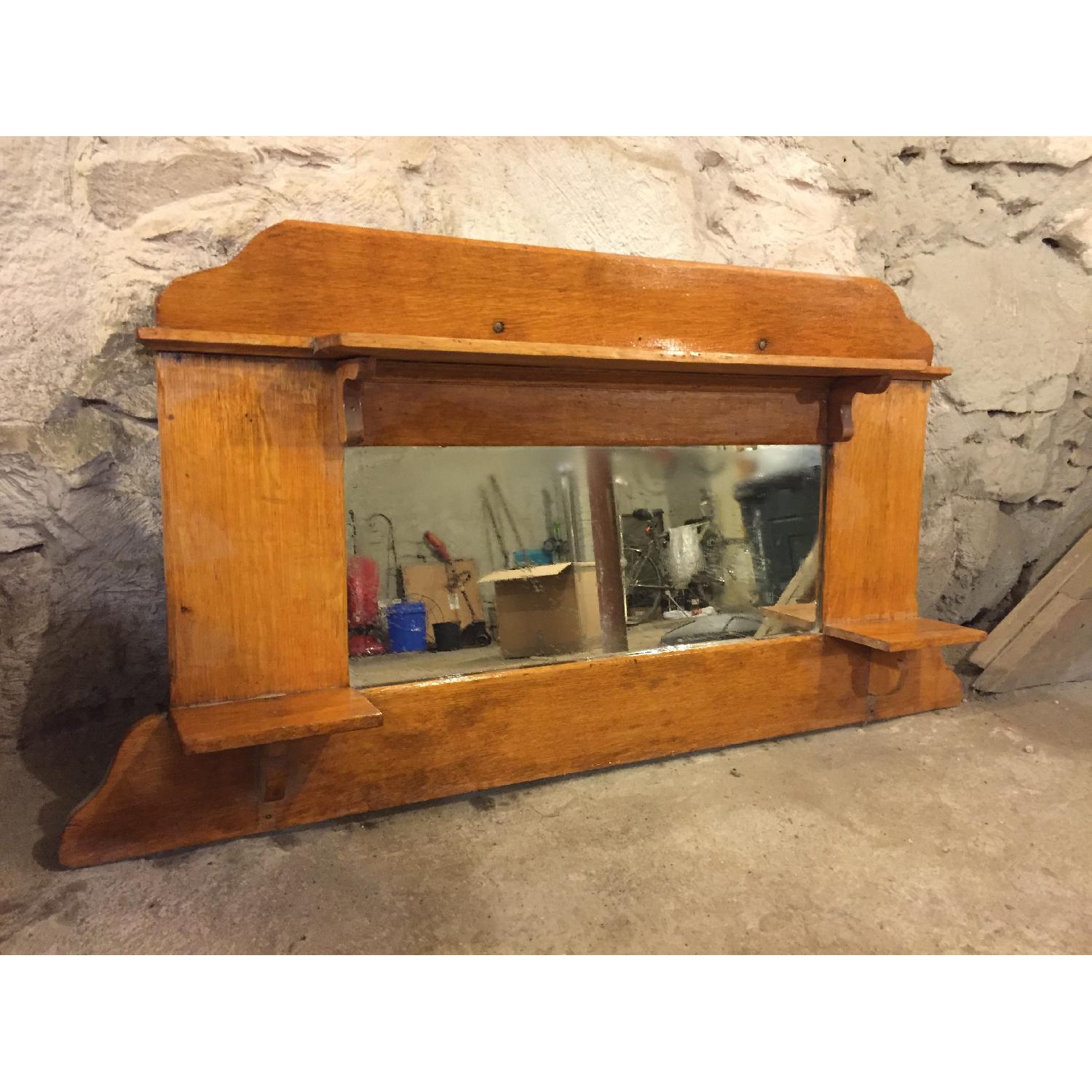 Antique Wood Mantle Piece - image-2