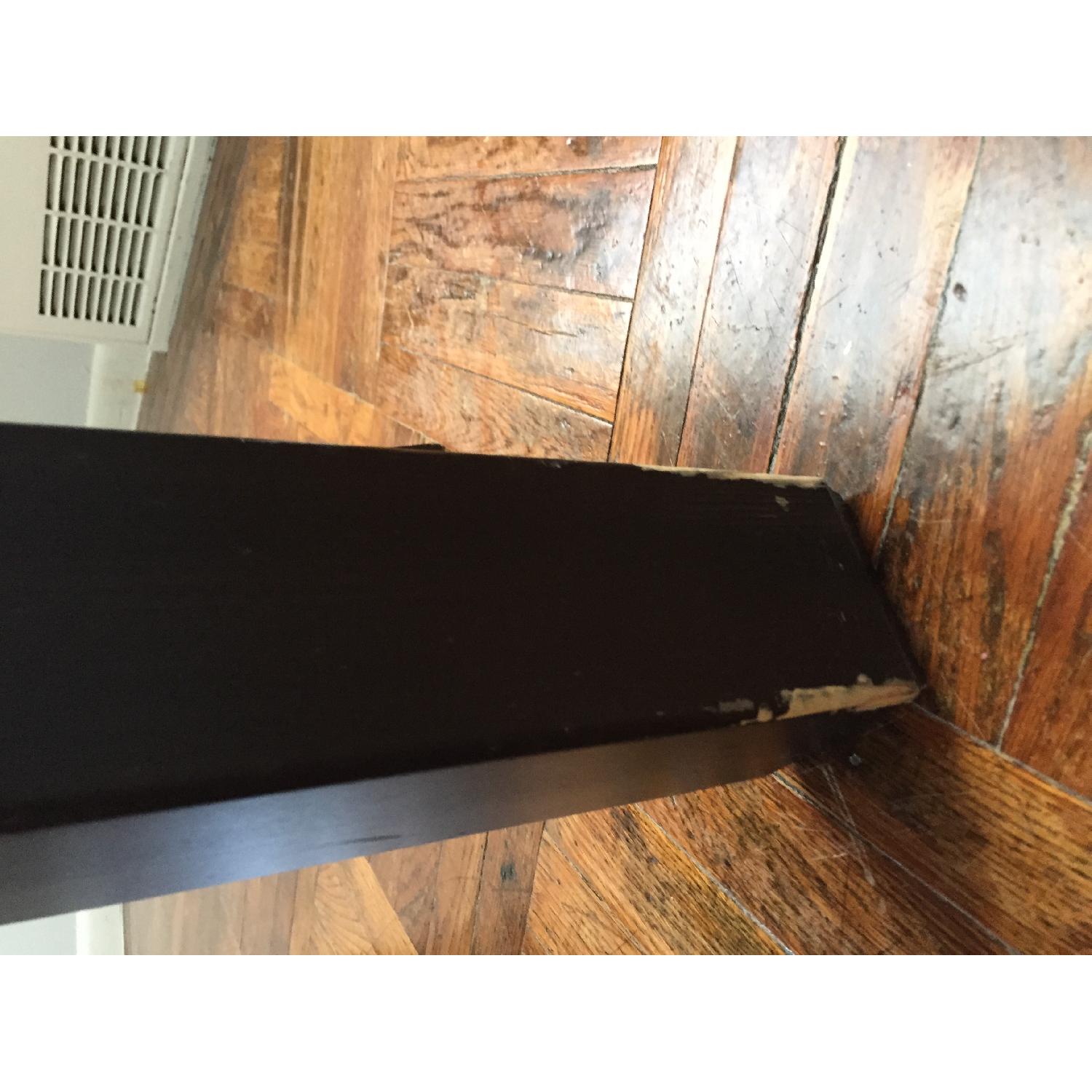 Ikea Solid Wood Table w/ 6 Ivory Microfiber Dining Chairs - image-8