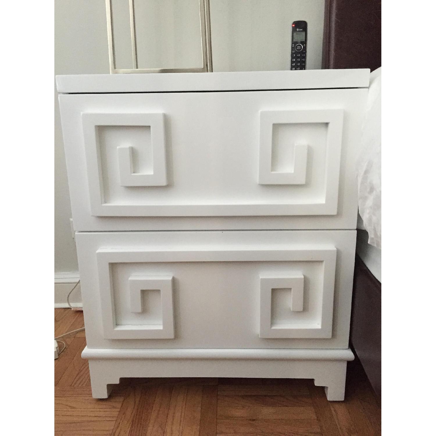 Worlds Away Pagoda Nightstands - Pair - image-1