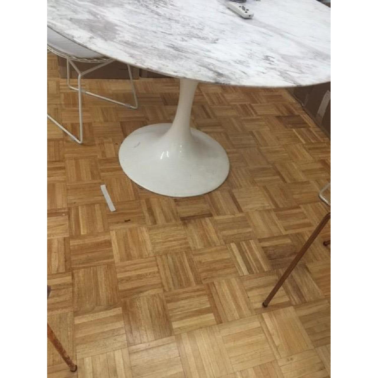 Lex Mod Lippa Faux Marble Dining Table In White - image-5